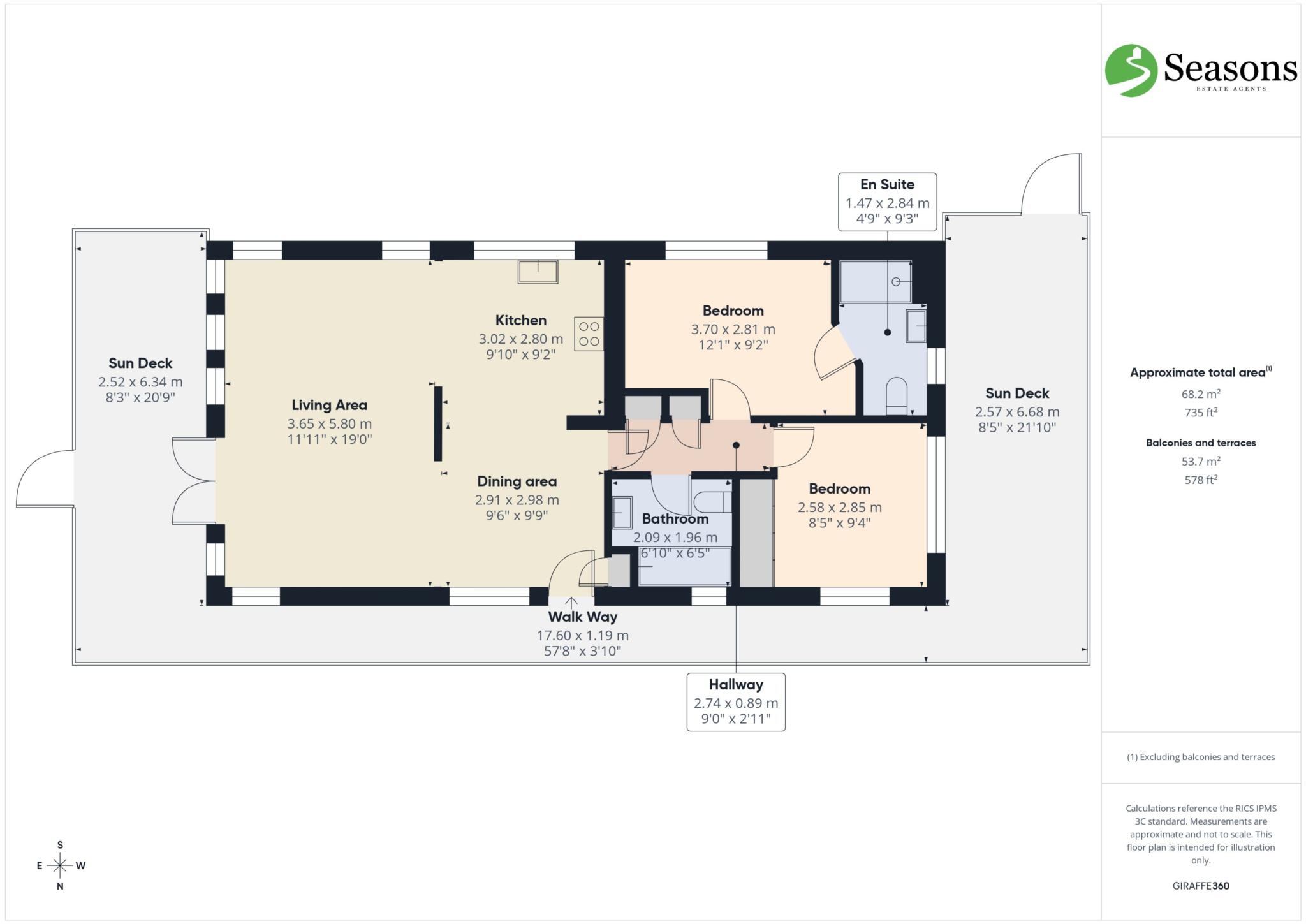 242 Killigarth Manor Holiday Park, Killigarth, Looe floorplan