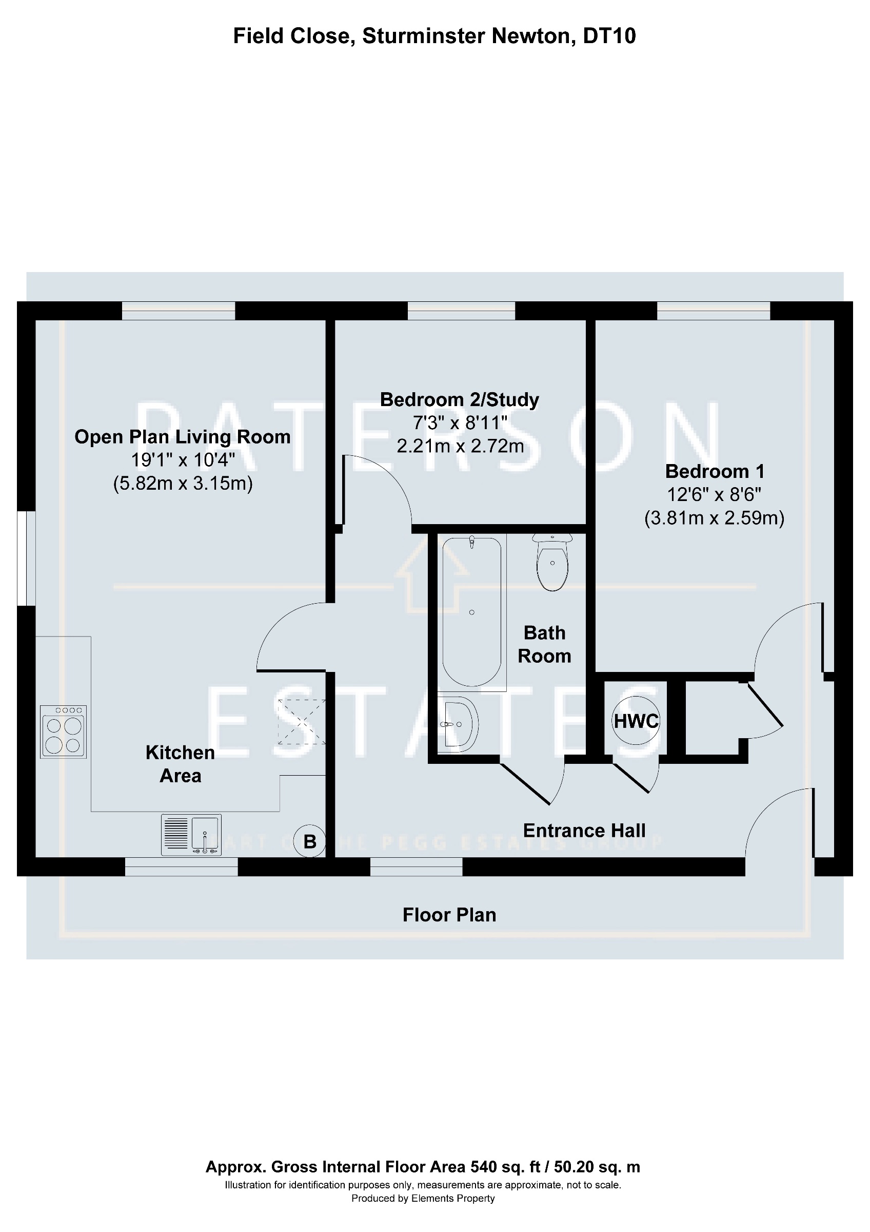 12 Field Close, Sturminster Newton floorplan