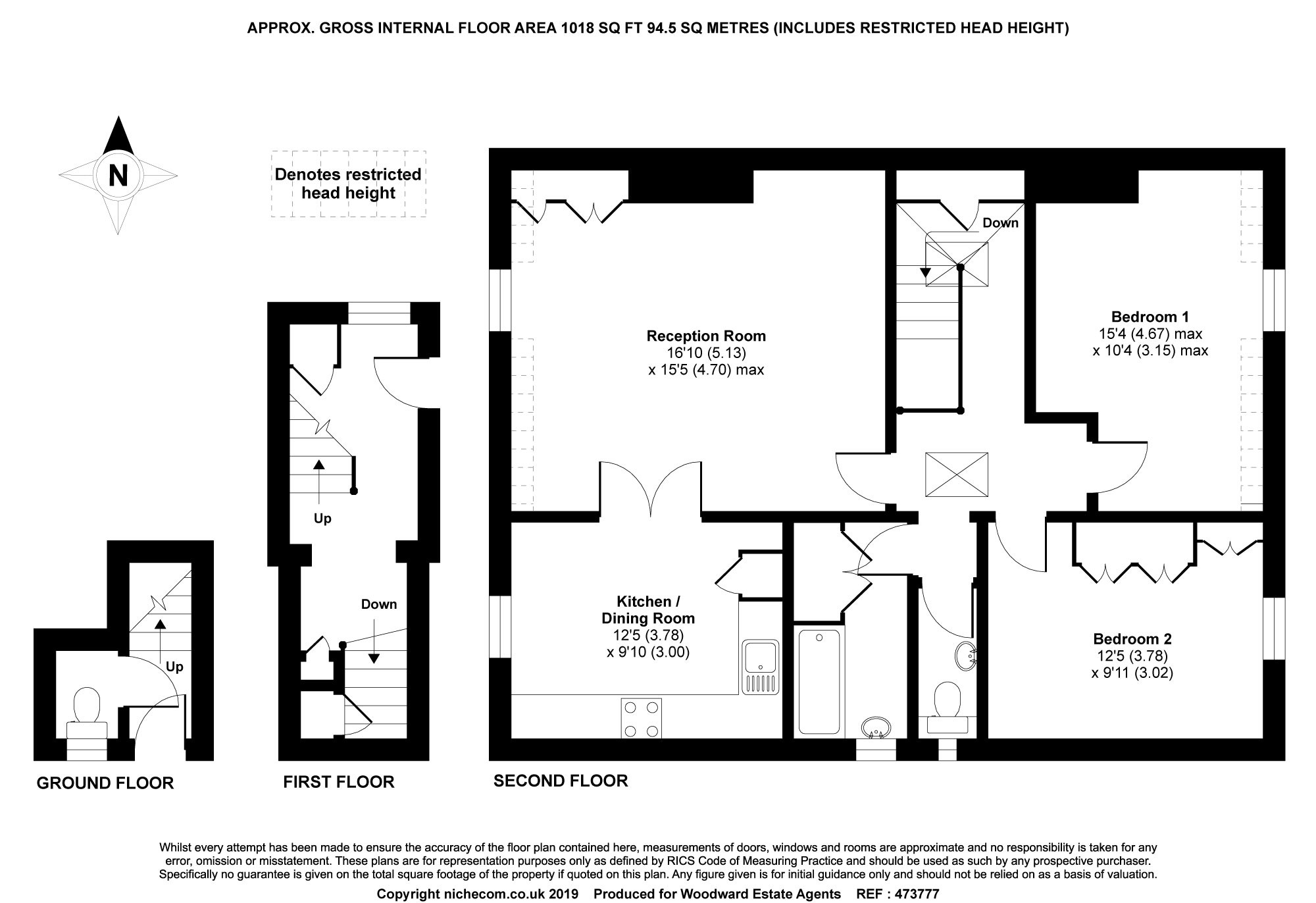 2 Bedrooms Flat for sale in The Woodlands, London Road, Harrow On The Hill HA1