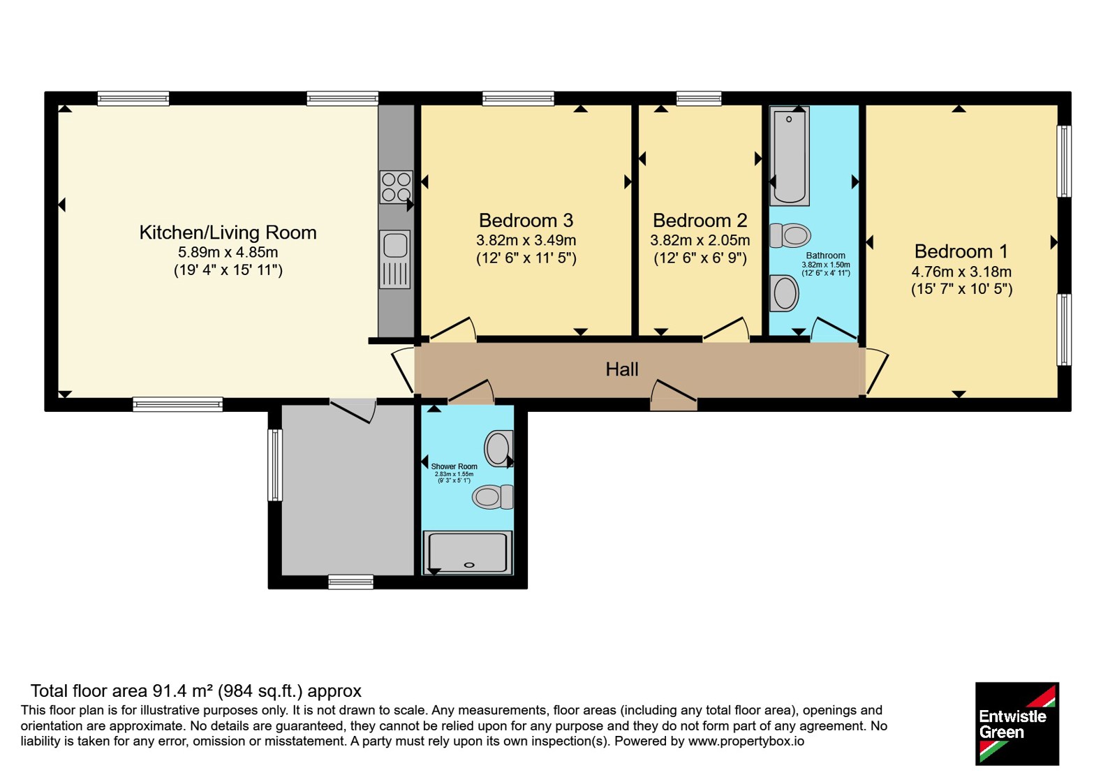 Apartment 1, 14, New Hall, Merseyside floorplan