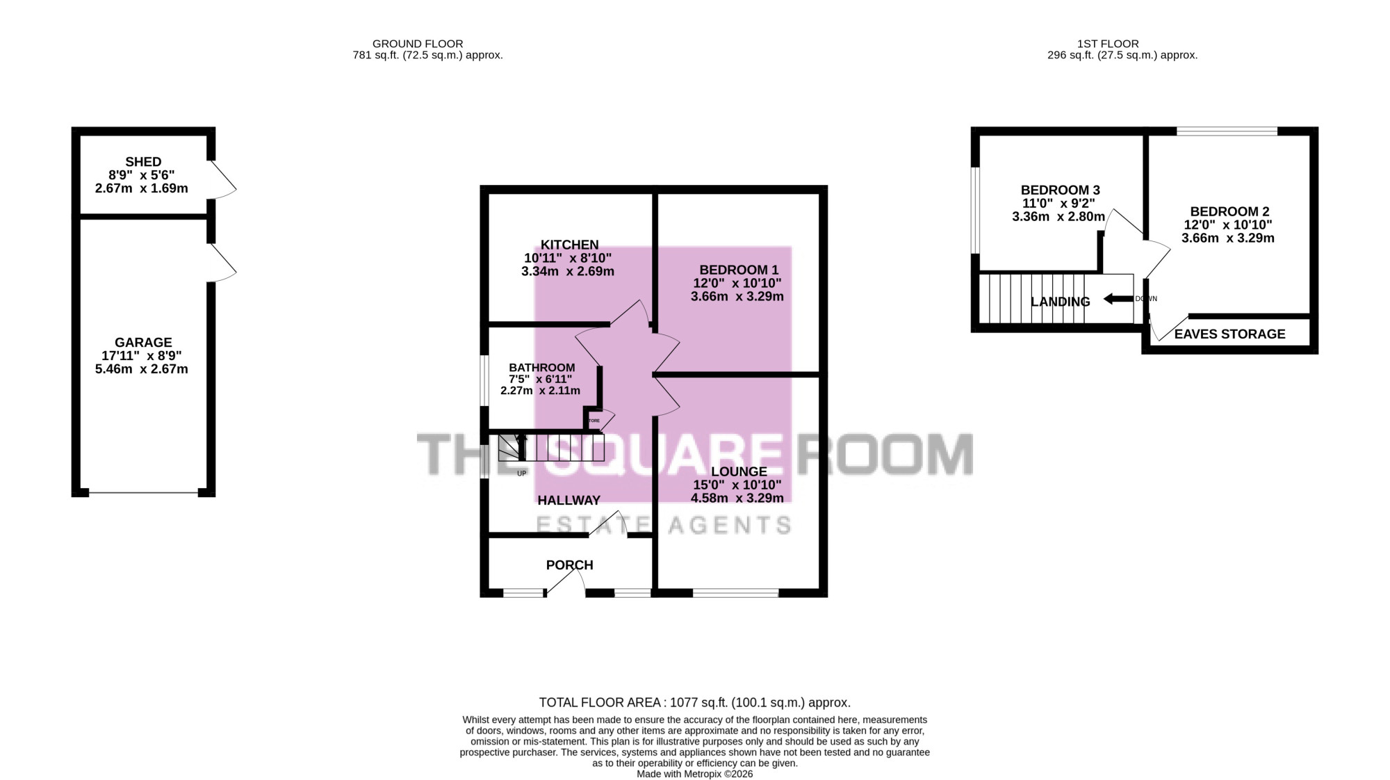 78, Everest Drive, Blackpool floorplan
