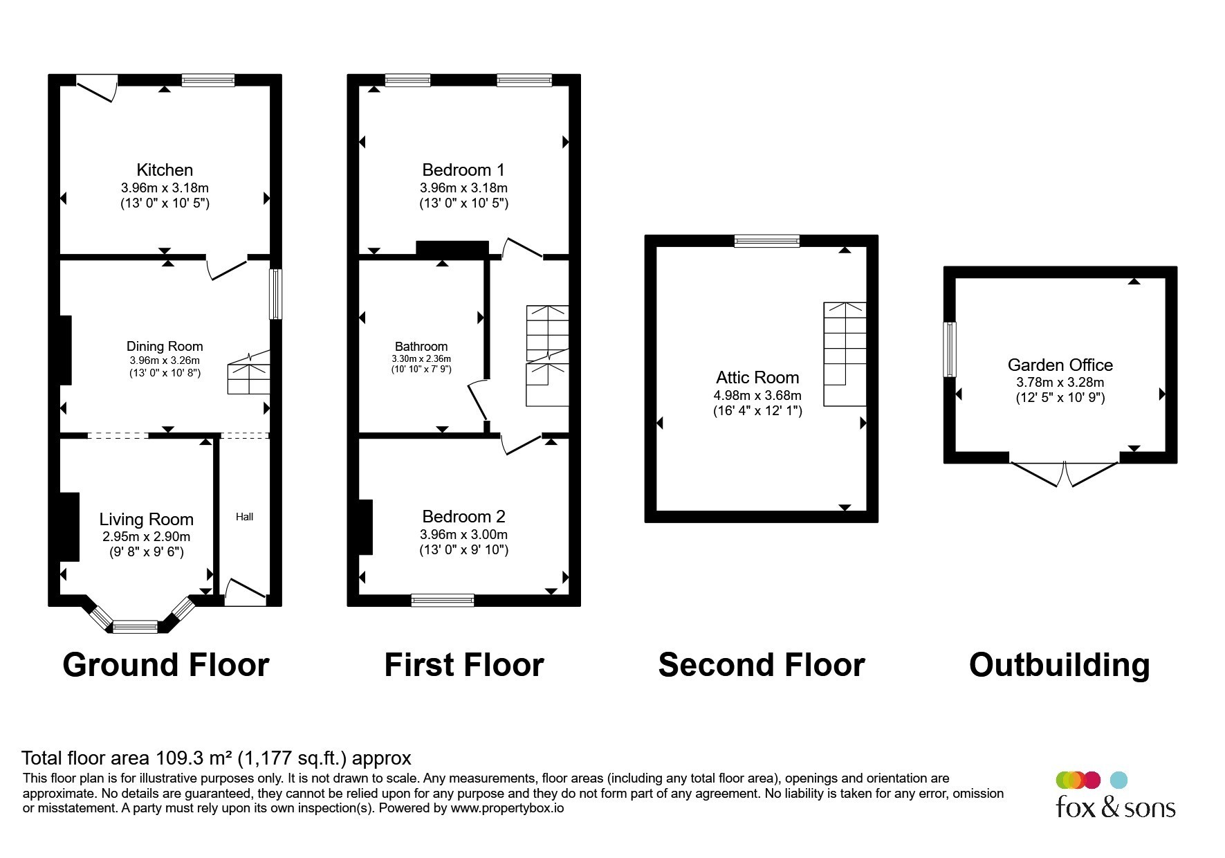 1, Ruby Villas, Post Office Lane, Chard floorplan