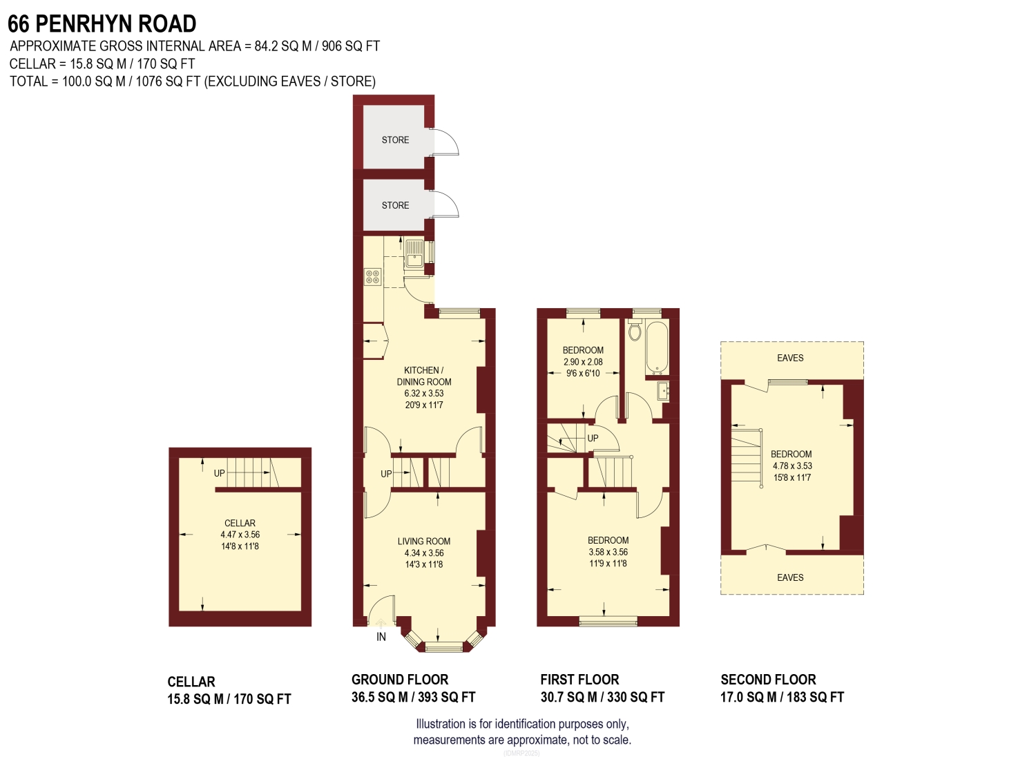 66, Penrhyn Road, Sheffield floorplan