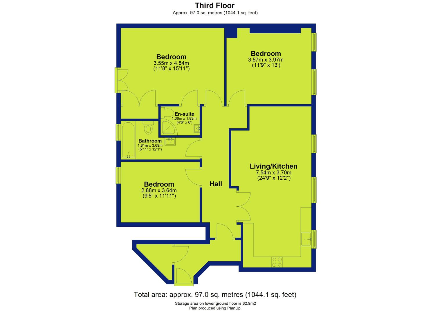 Apartment 7, Wheeler Gate House 25-29, Wheeler Gate, Nottingham floorplan