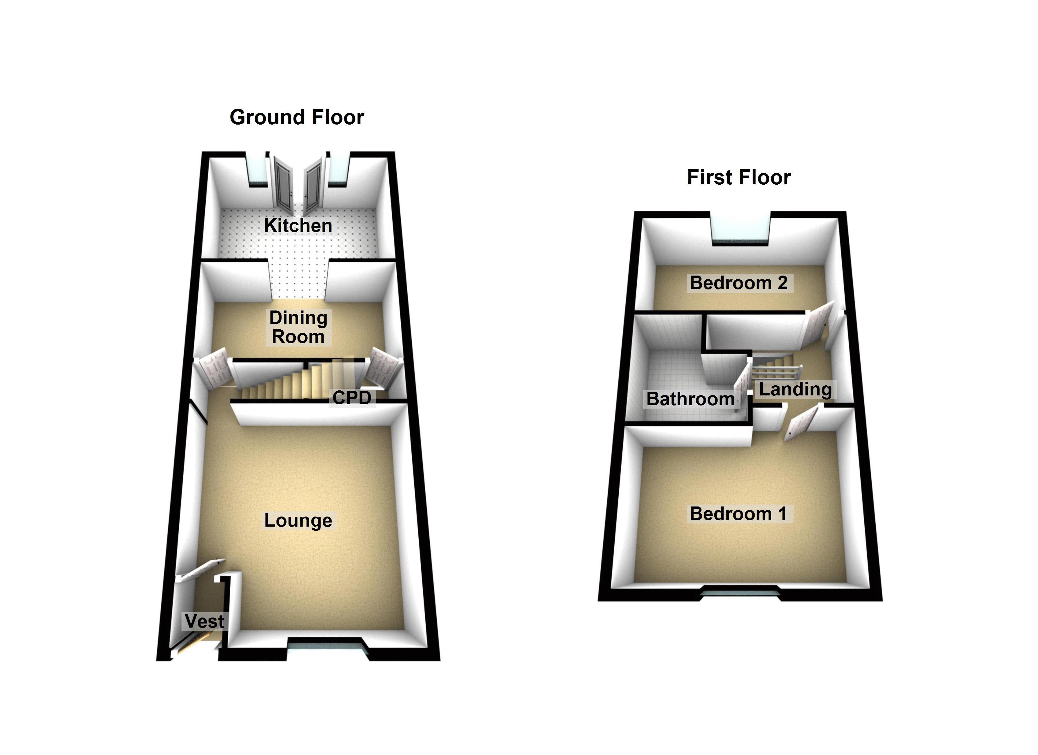 2 bed terraced house for sale in Bury & Rochdale Old Road, Birtle, Bury