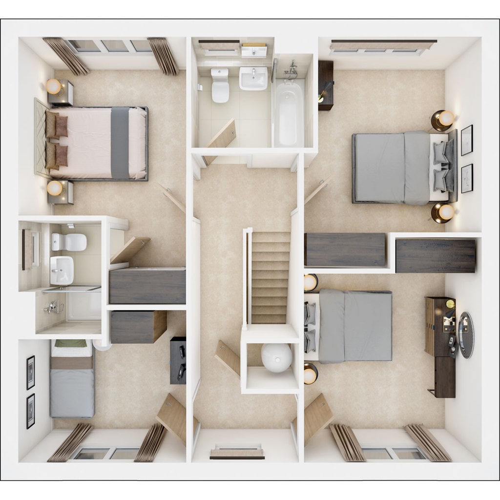 The Rightford - Plot 52, The Arboretum, Three Counties Way, Haverhill floorplan