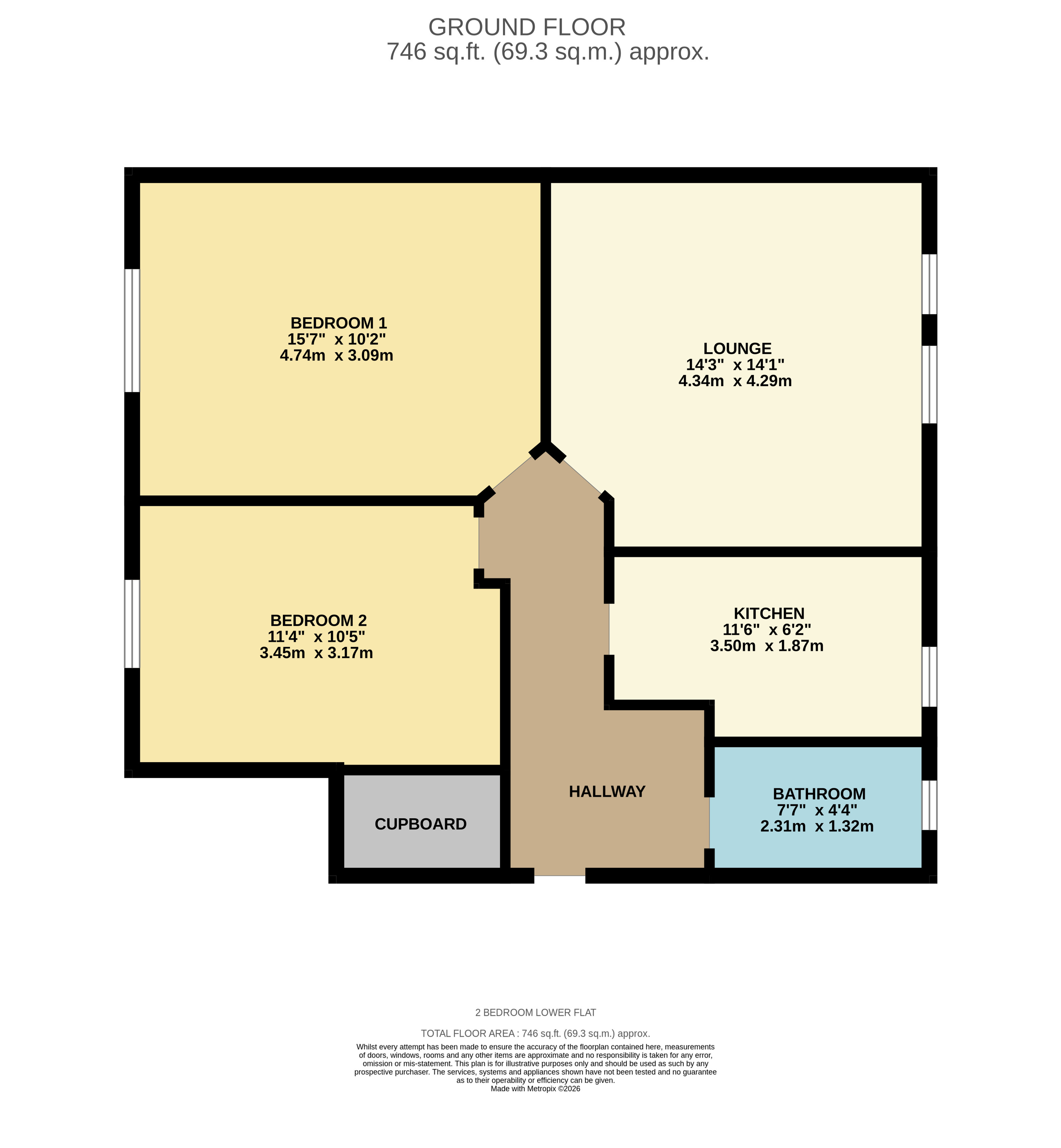 Wilverton Road, Glasgow floorplan