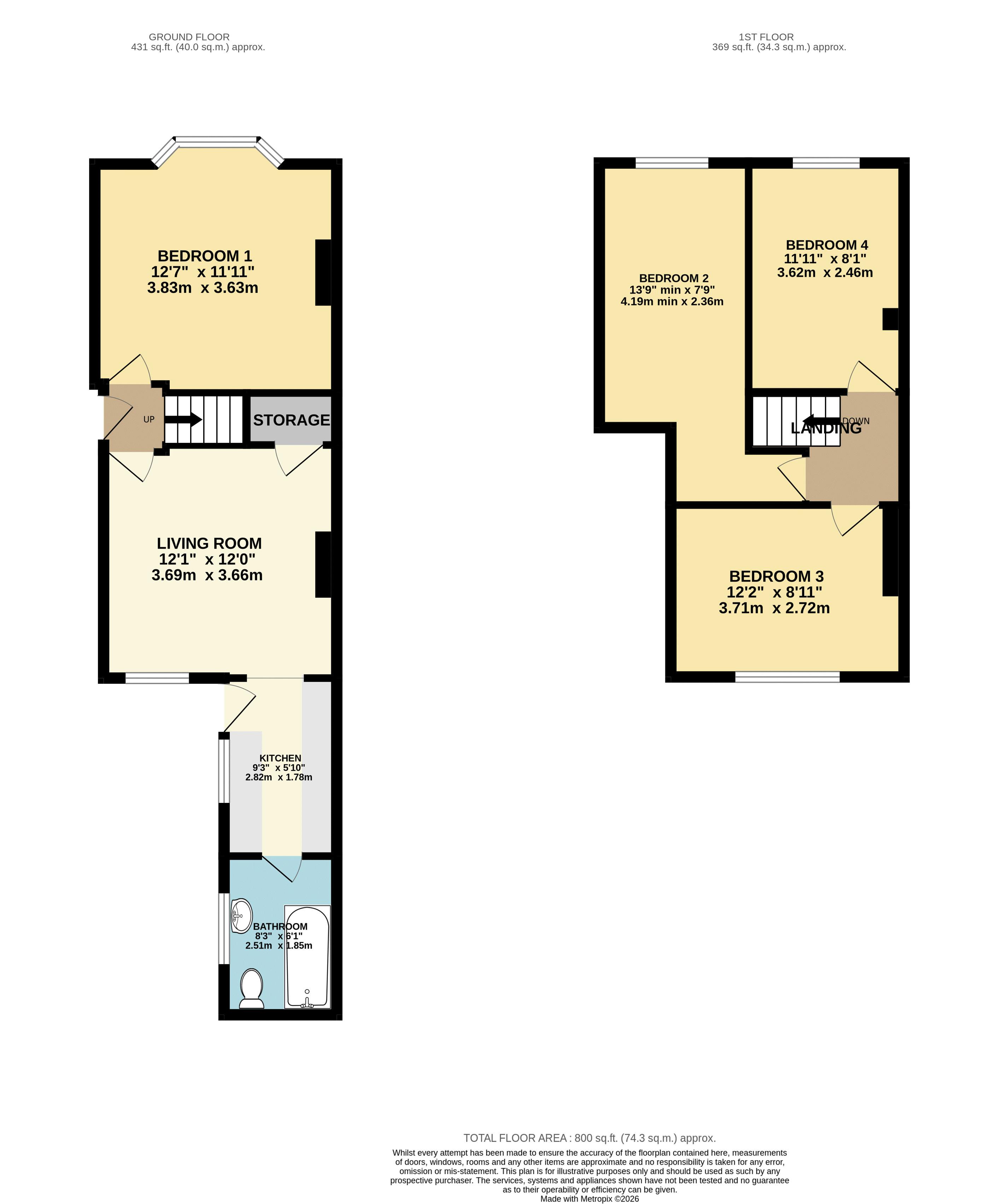 22, Vernon Street, Lincoln floorplan