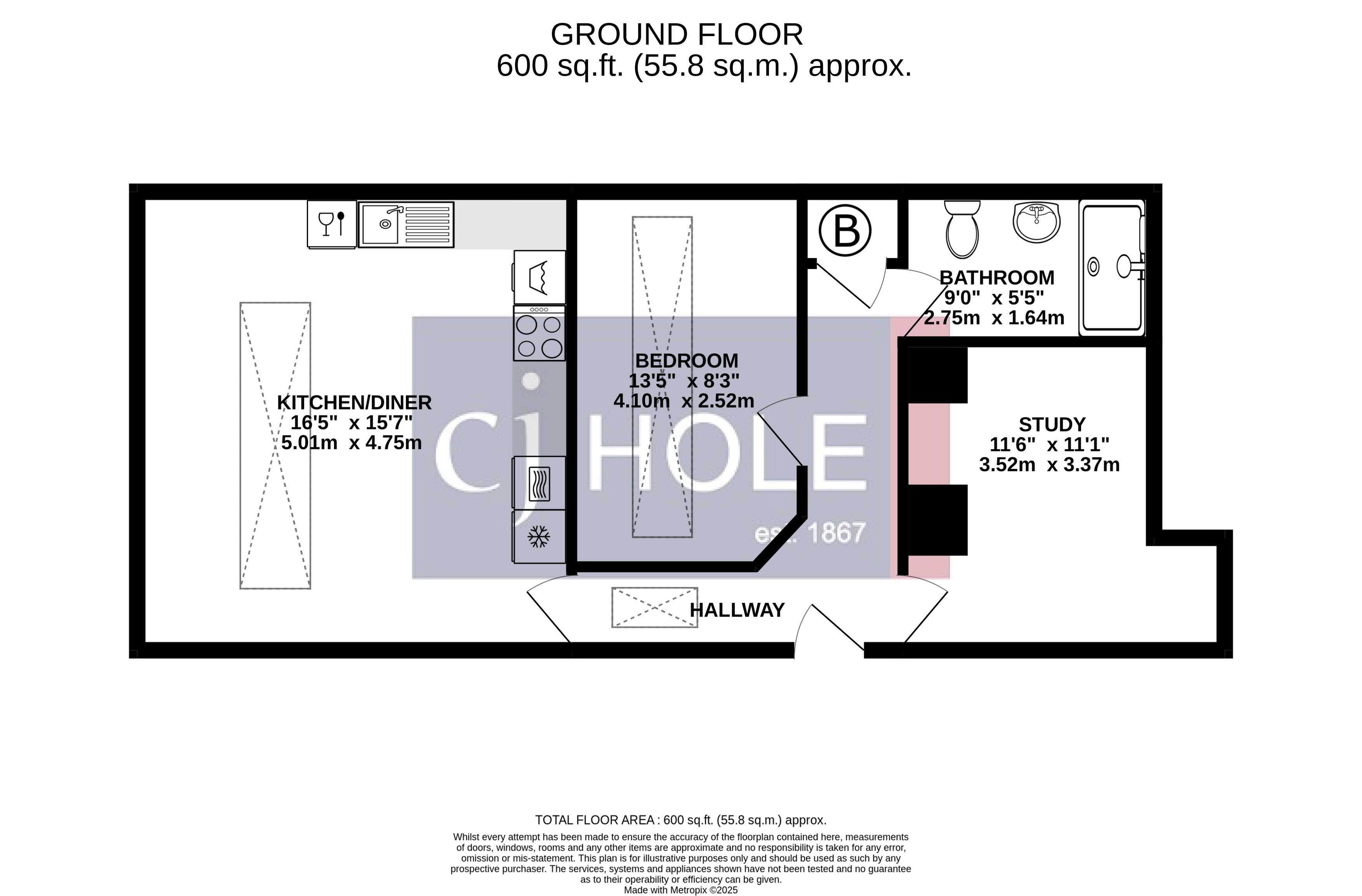Flat 7, Kingsgate House,, Church Road, Bristol floorplan
