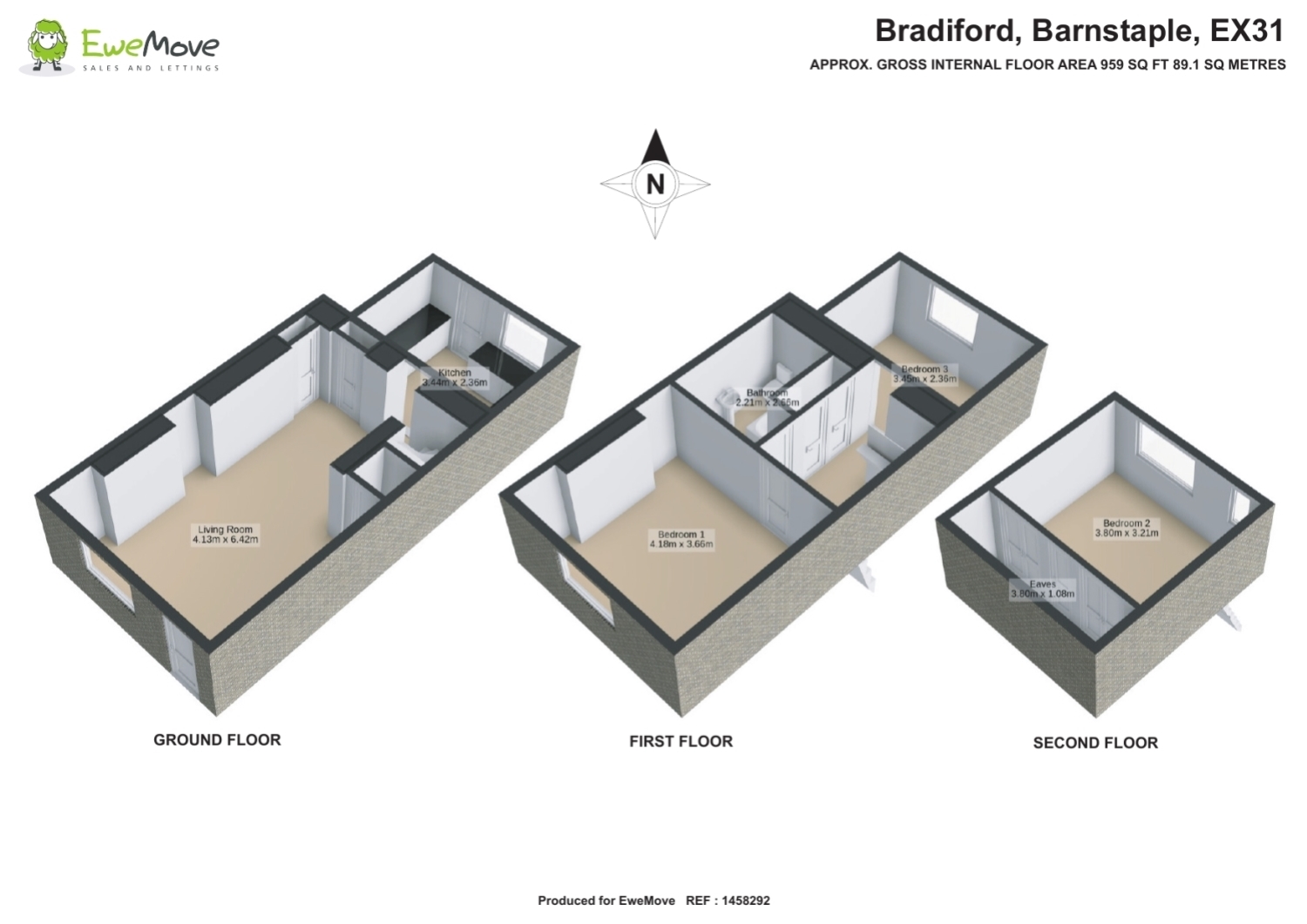 Bradiford, Barnstaple floorplan