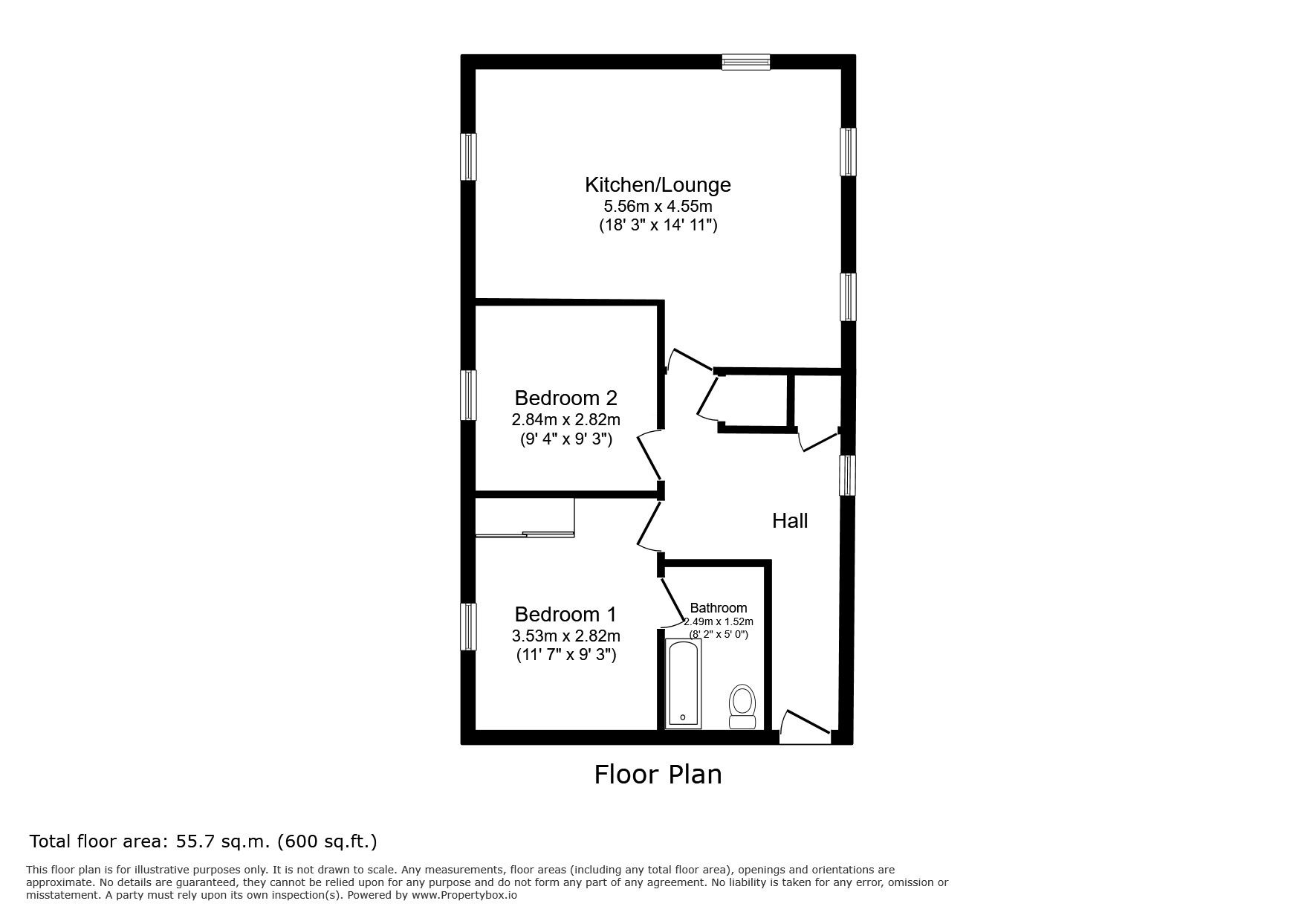 89, Careys Way, Weston-super-Mare floorplan