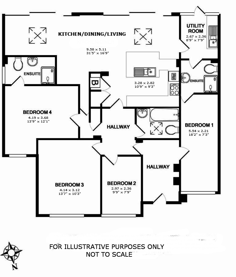 4 Bedrooms Detached bungalow for sale in Cranfield Crescent, Cuffley, Potters Bar EN6