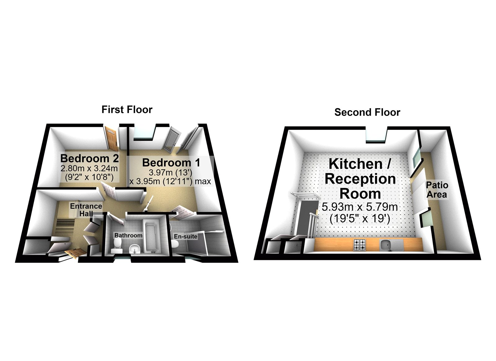 Flat 7, Prestige House, 4, Bellingham Road, London floorplan