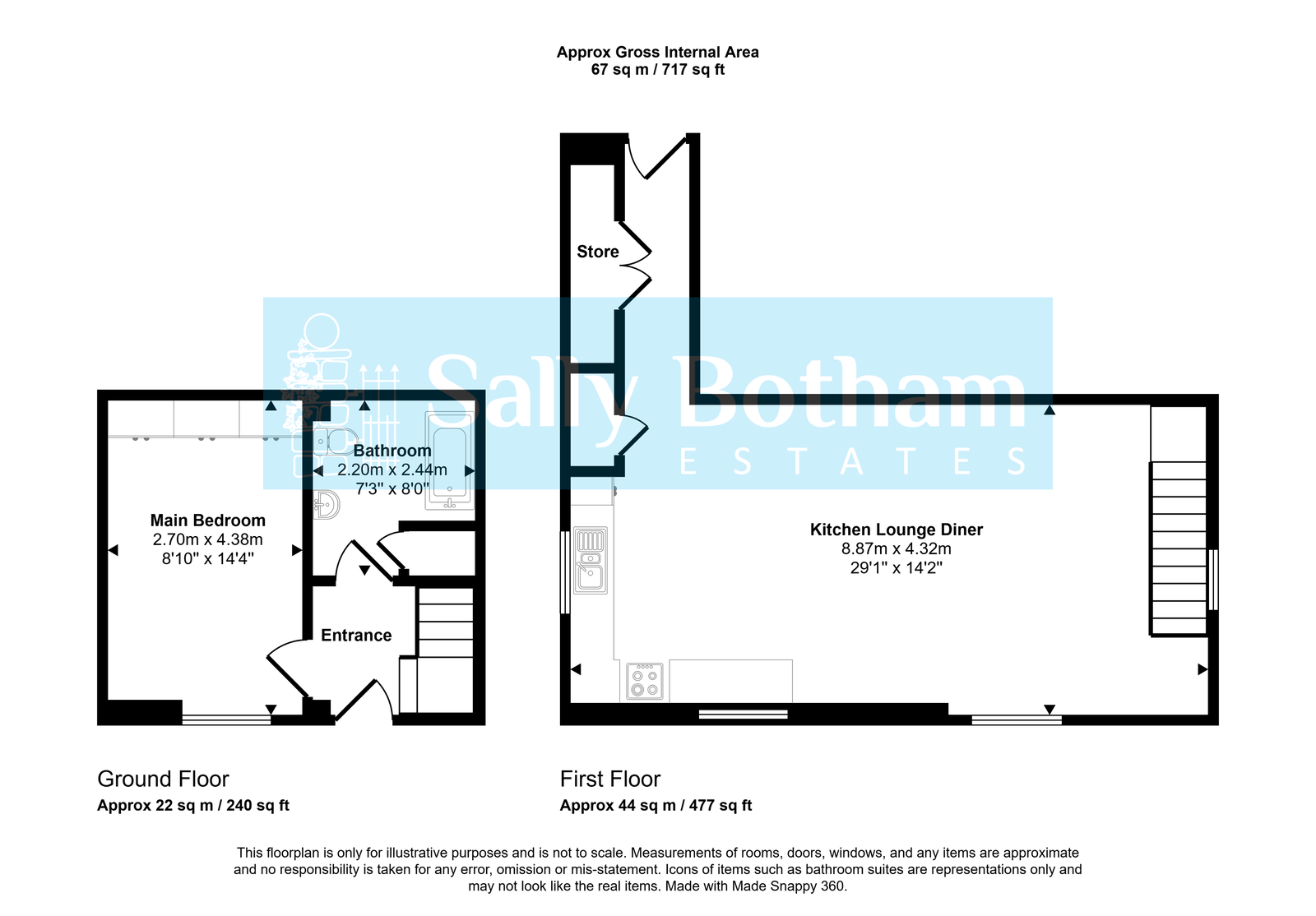 New Road, Chesterfield floorplan