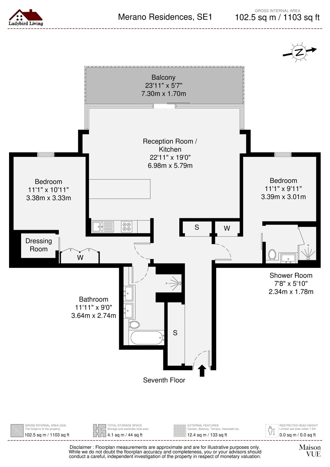 11,, Merano Residences, London floorplan