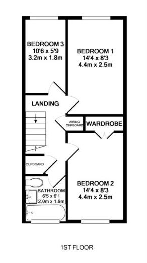 3 Bedrooms Maisonette for sale in Longwood Road, Hertford SG14