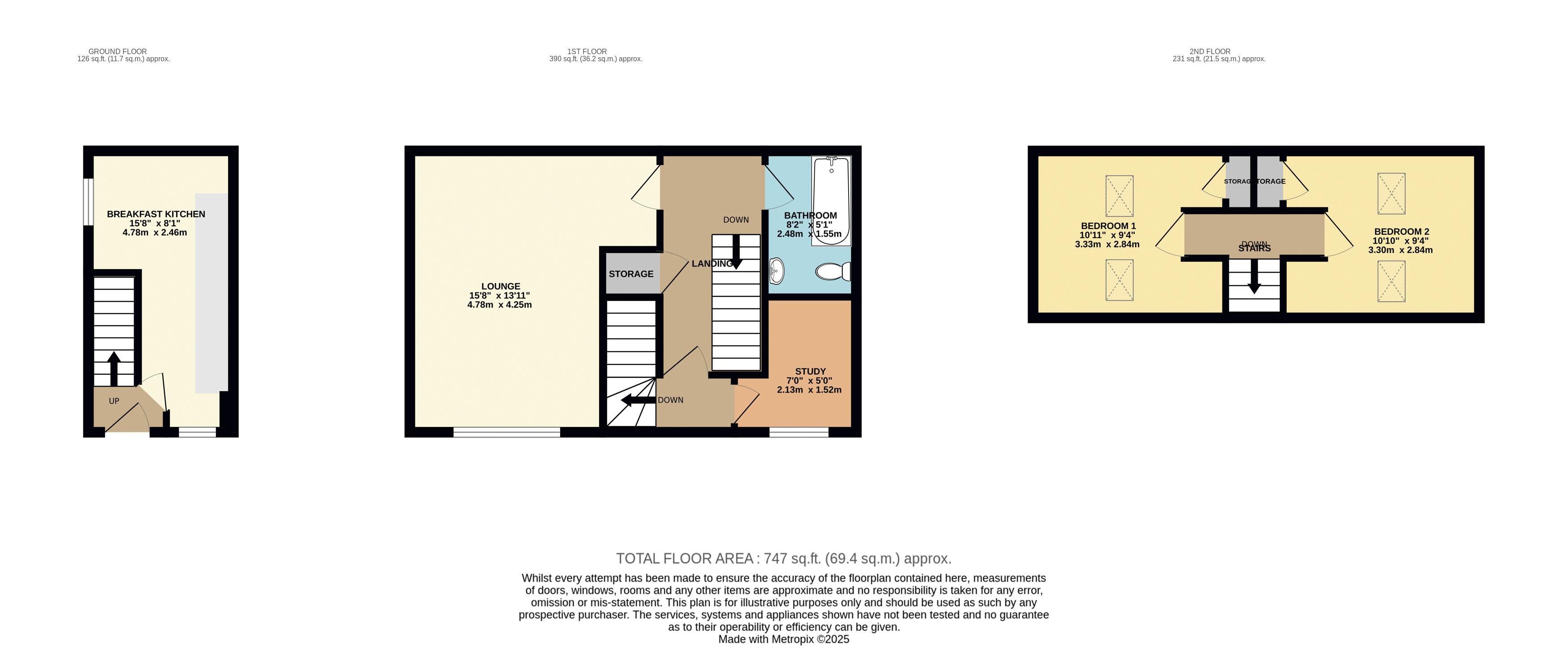 3 Riverside Mews, Bridge Street, Lincoln floorplan