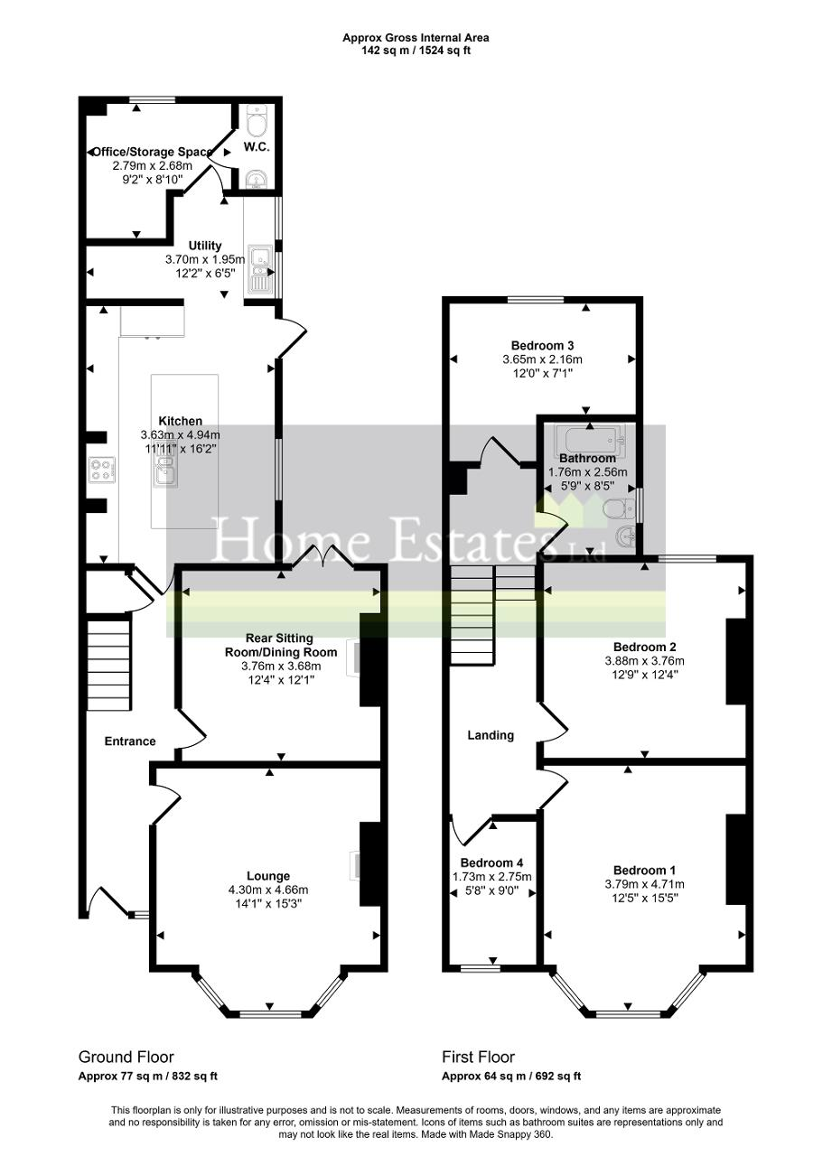 401, Spring Bank West, Hull floorplan