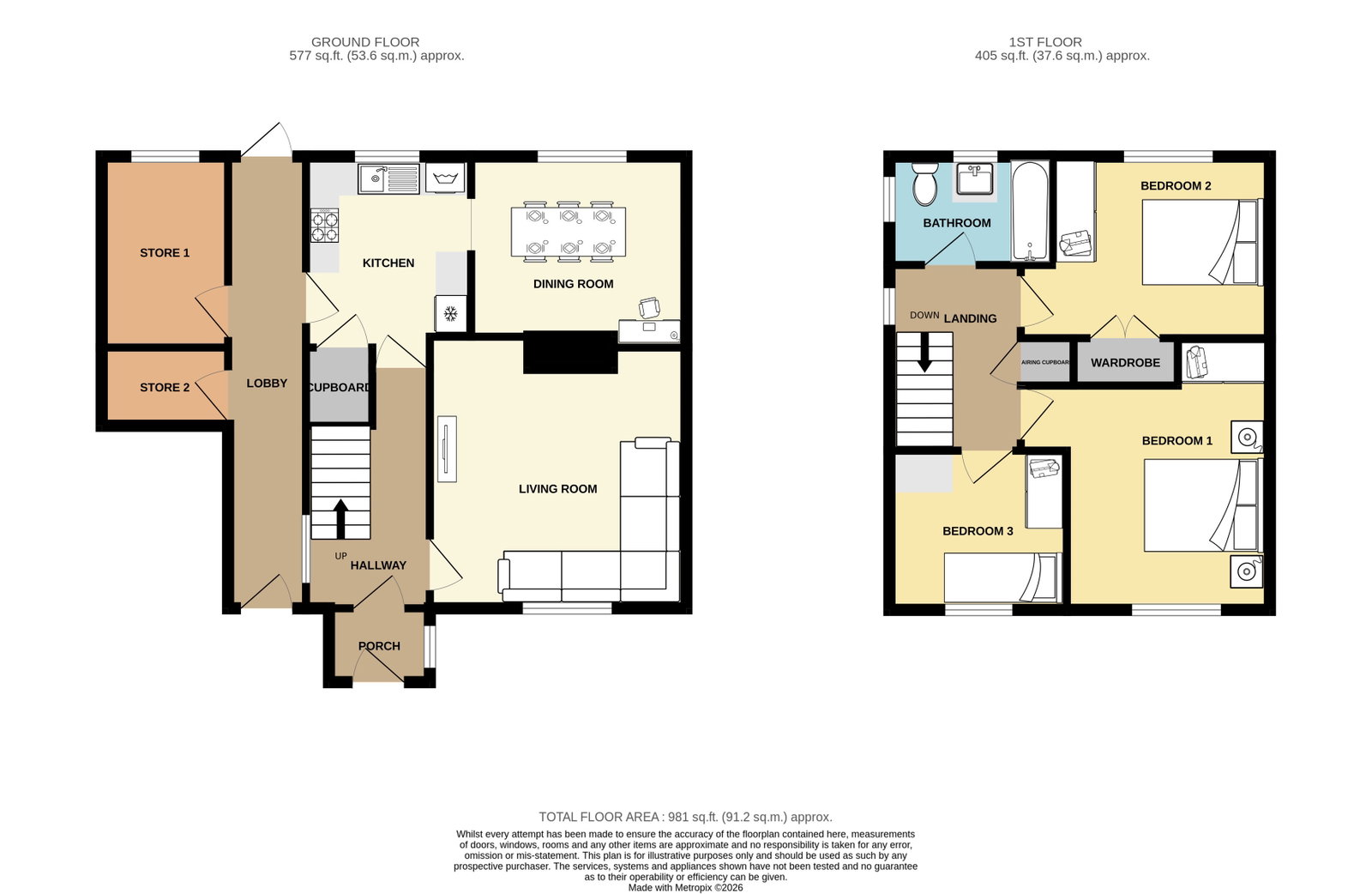 58, Eastover Road, Bristol floorplan