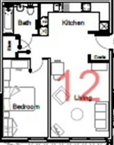 106 Armstrong House, Peterborough floorplan