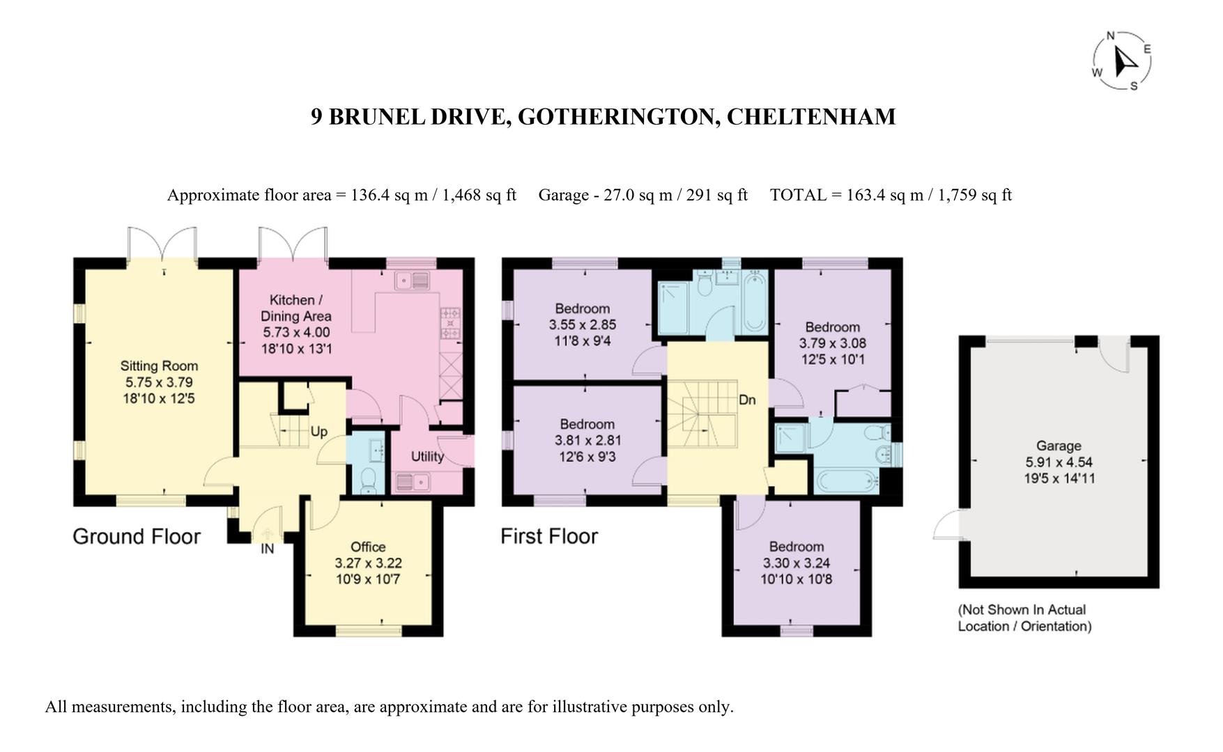 9, Brunel Drive, Cheltenham floorplan