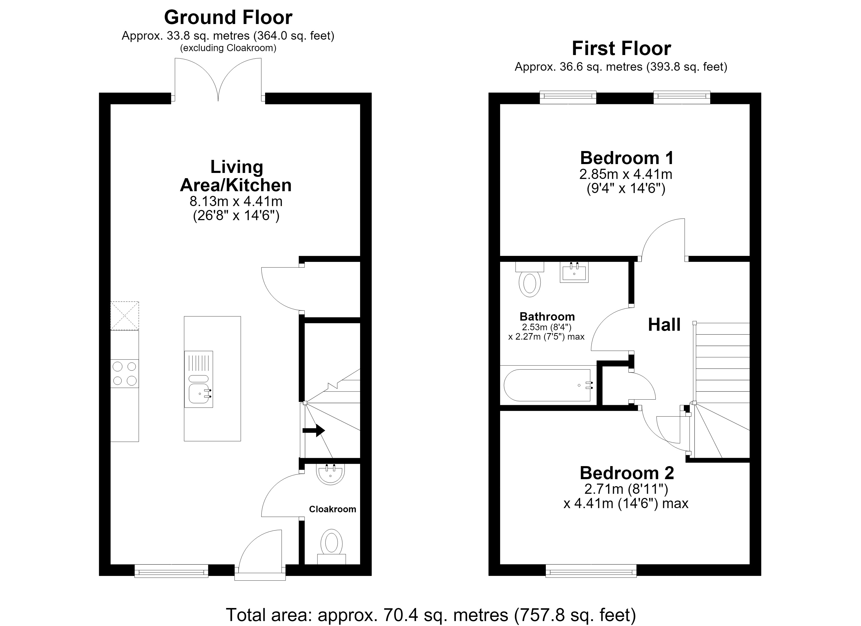 9, Oswald Norris Way, Crawley floorplan