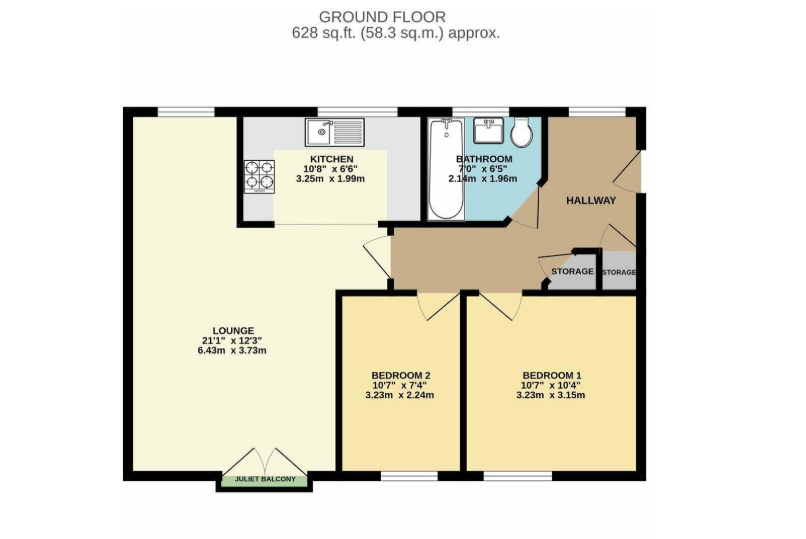 36, The Square, Loughton floorplan