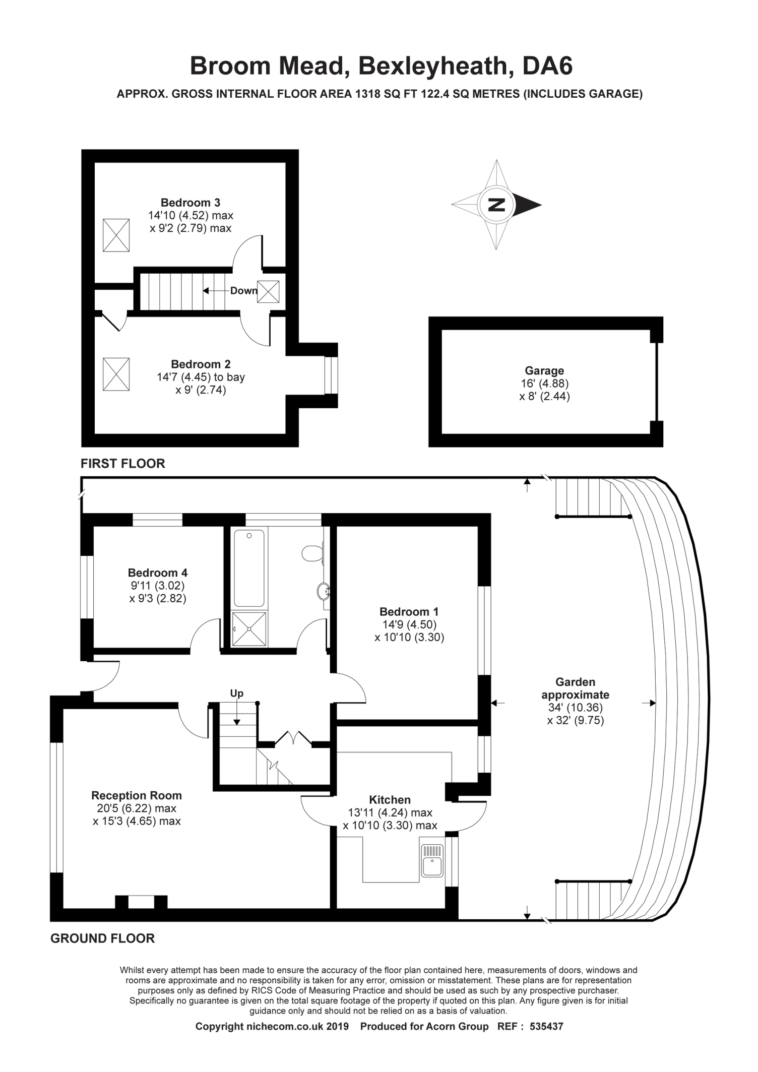 25, Broom Mead, Bexleyheath floorplan