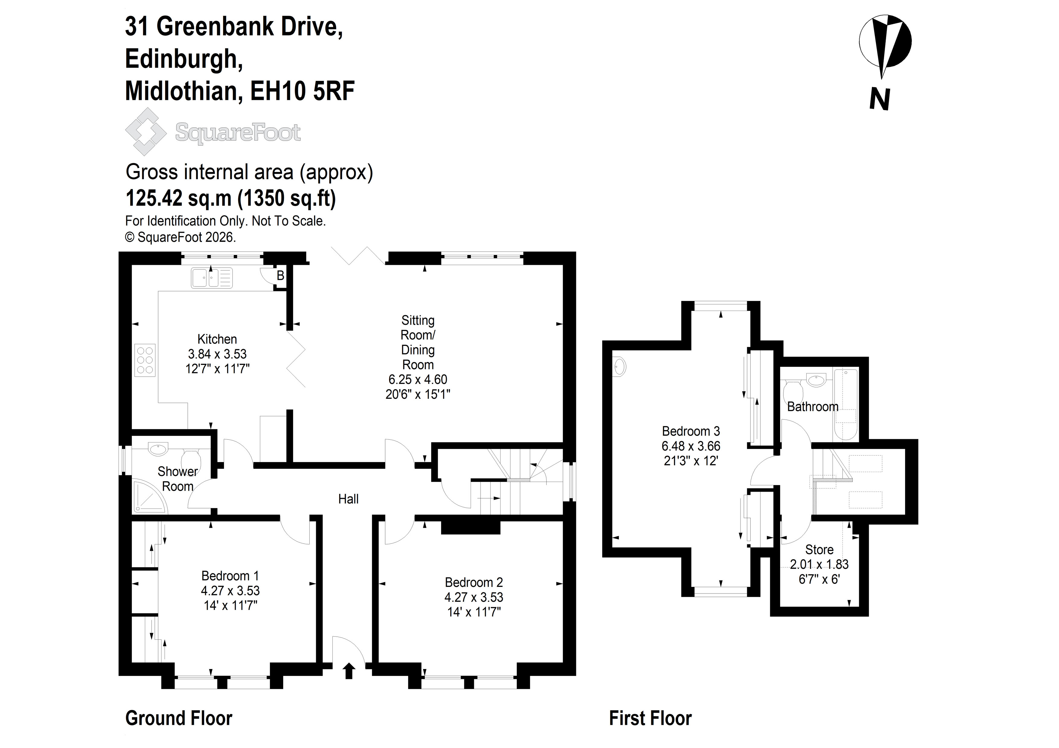 31, Greenbank Drive, Edinburgh floorplan
