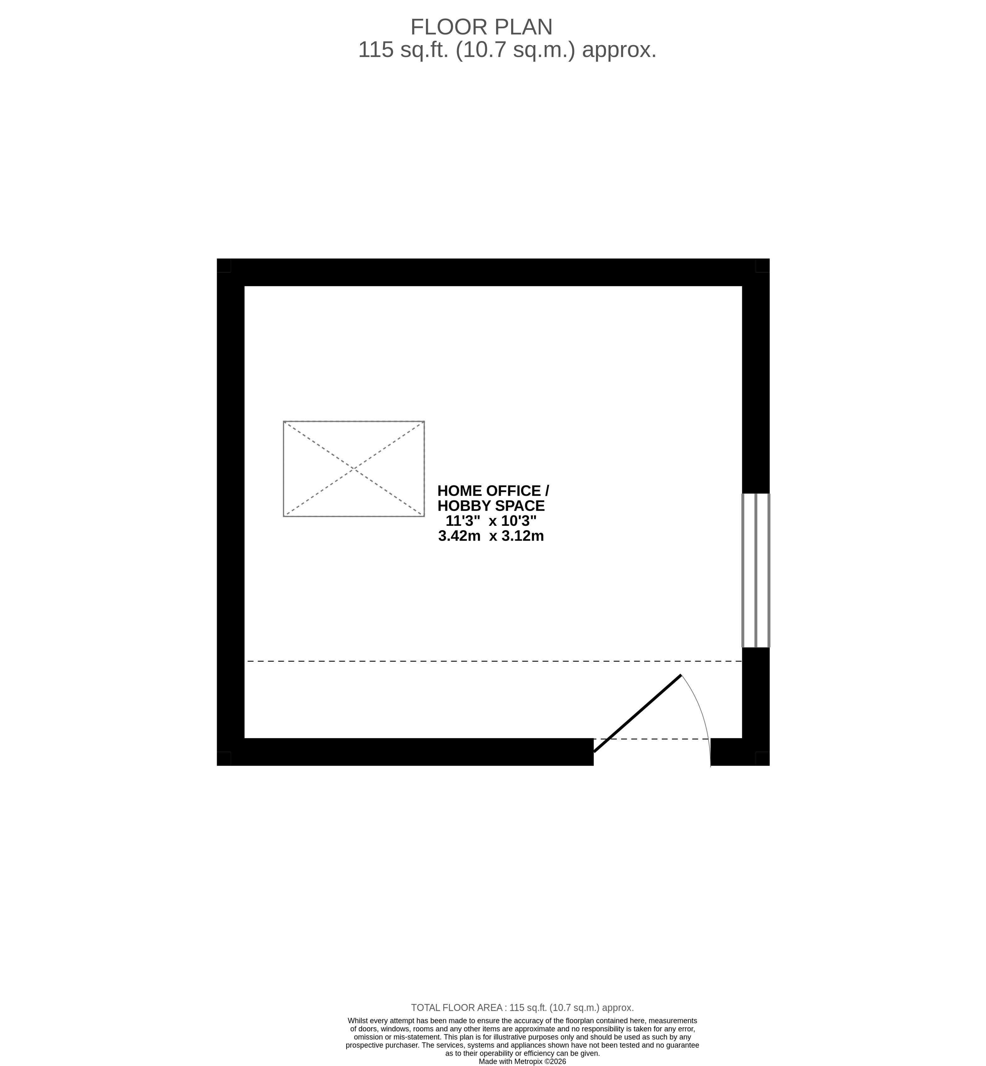 Tinsmith's Cottage, Market Place, Wirksworth floorplan