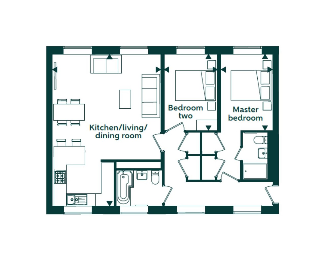 Flat 3, The Old Hop, 25, Bridge Street, Ipswich floorplan