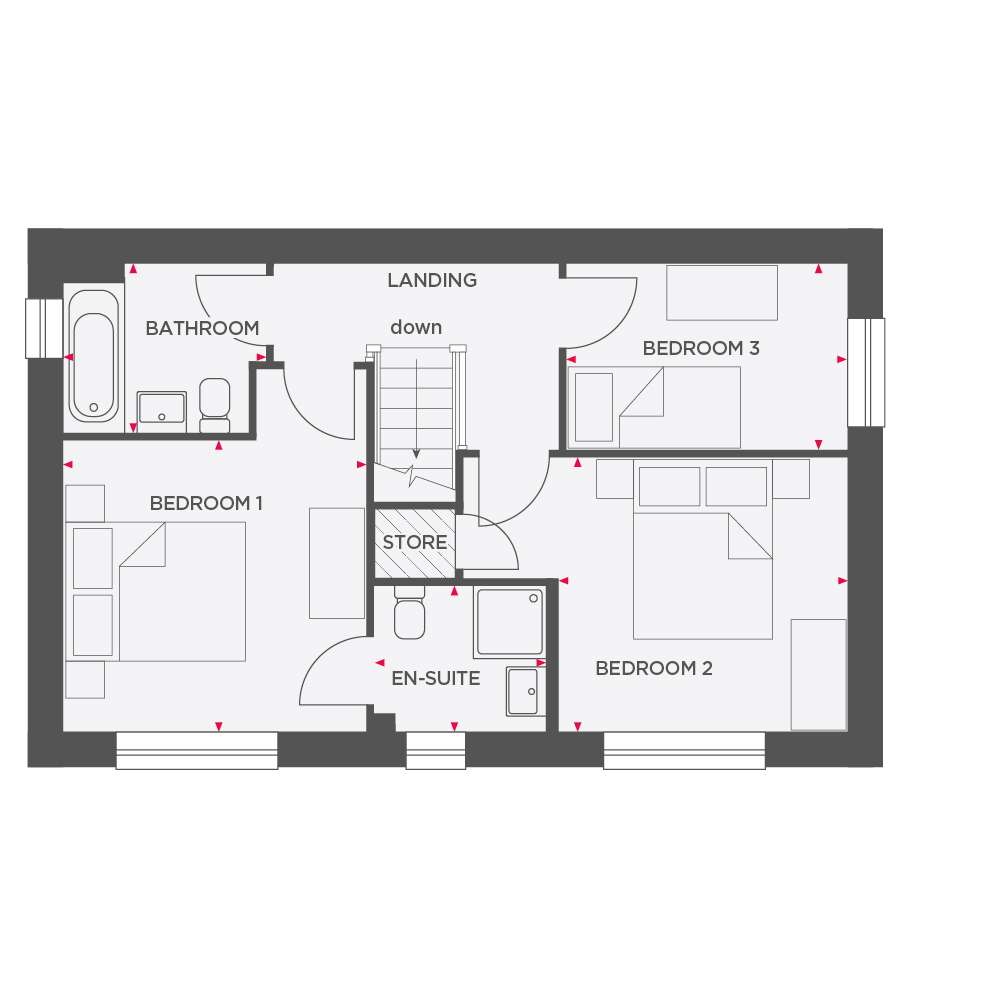 1, Mill Lane, Newton-Le-Willows floorplan