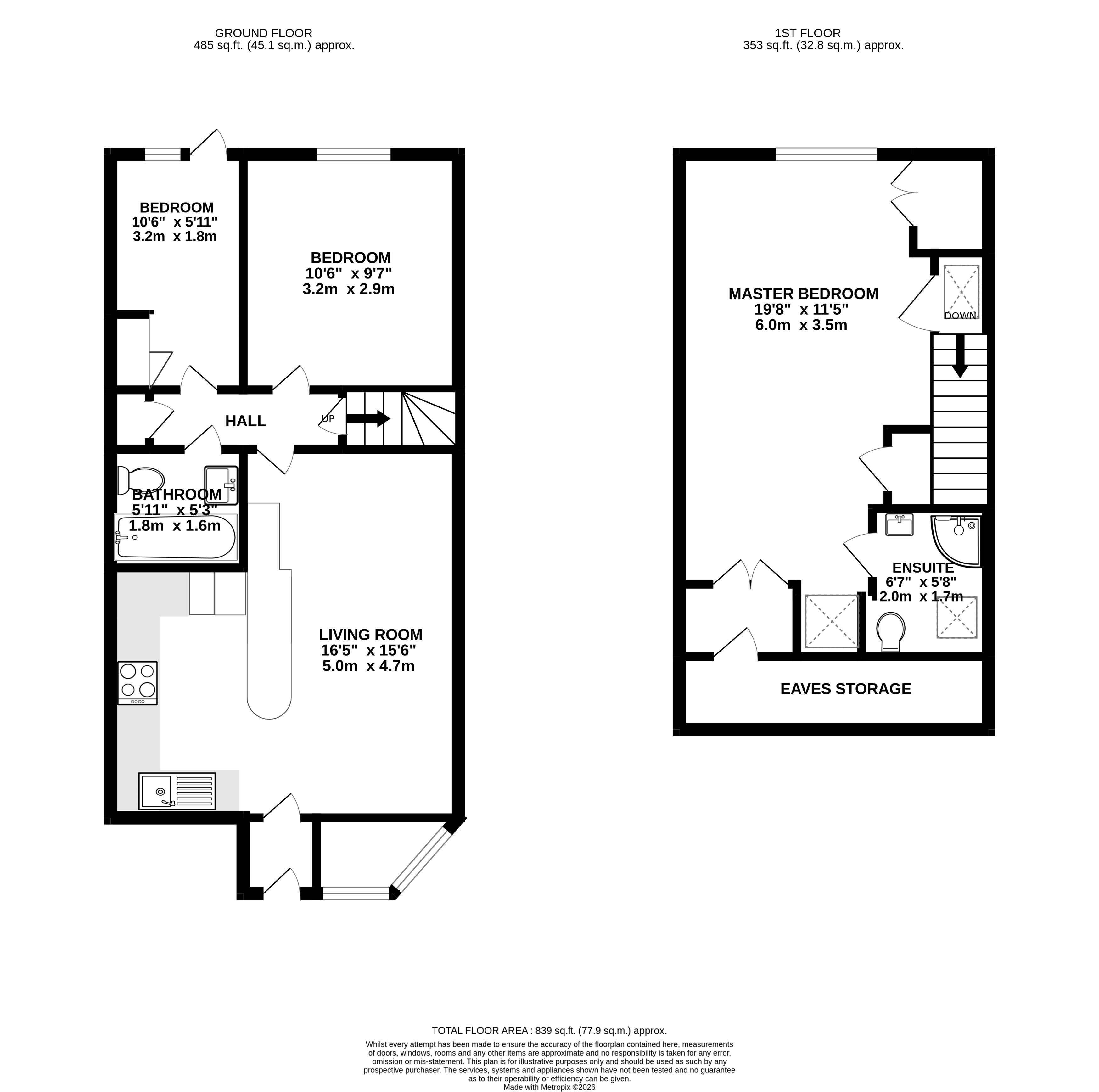 1, Quarry Close, Totnes floorplan