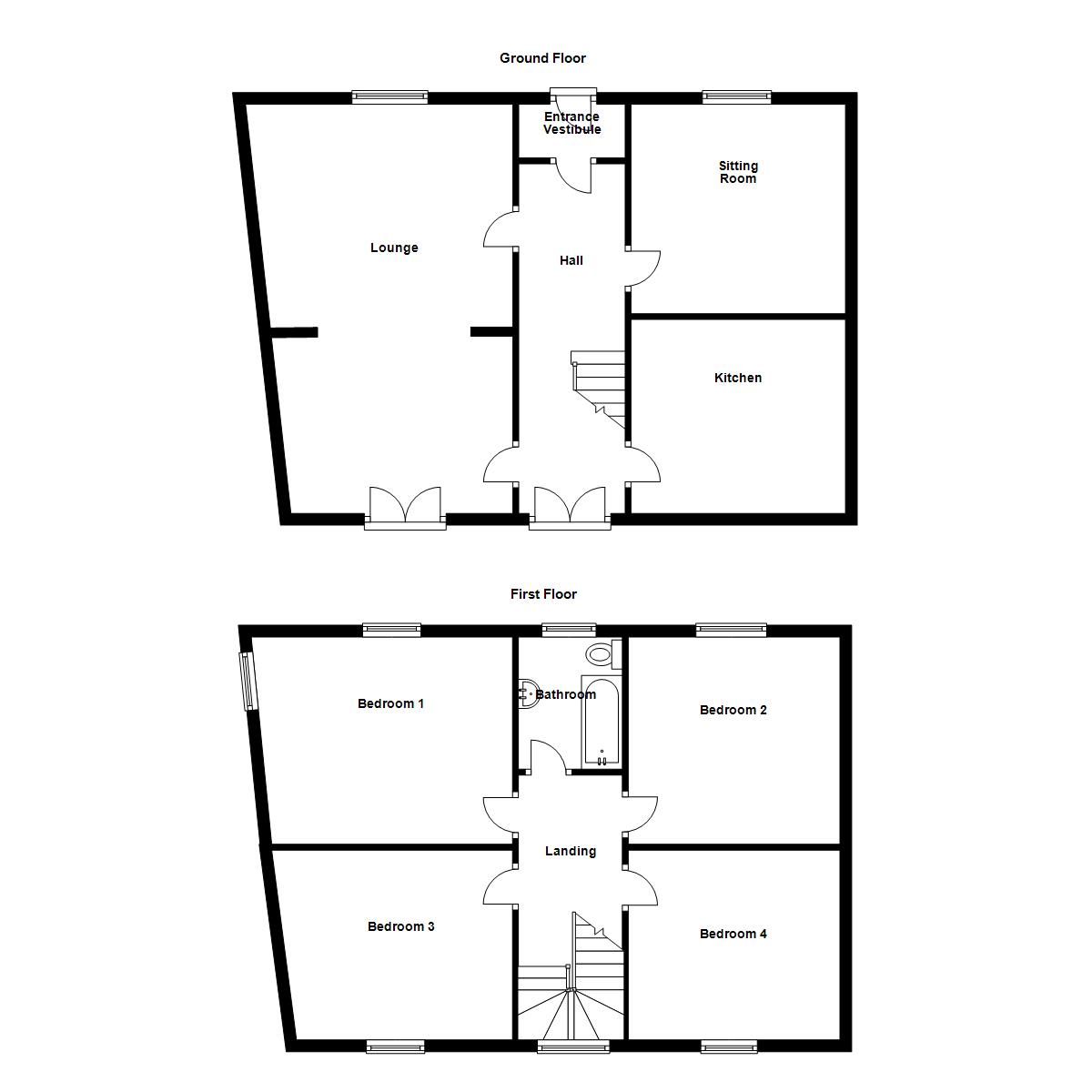 4 Bedrooms Semi-detached house for sale in Burrell Street, Comrie PH6