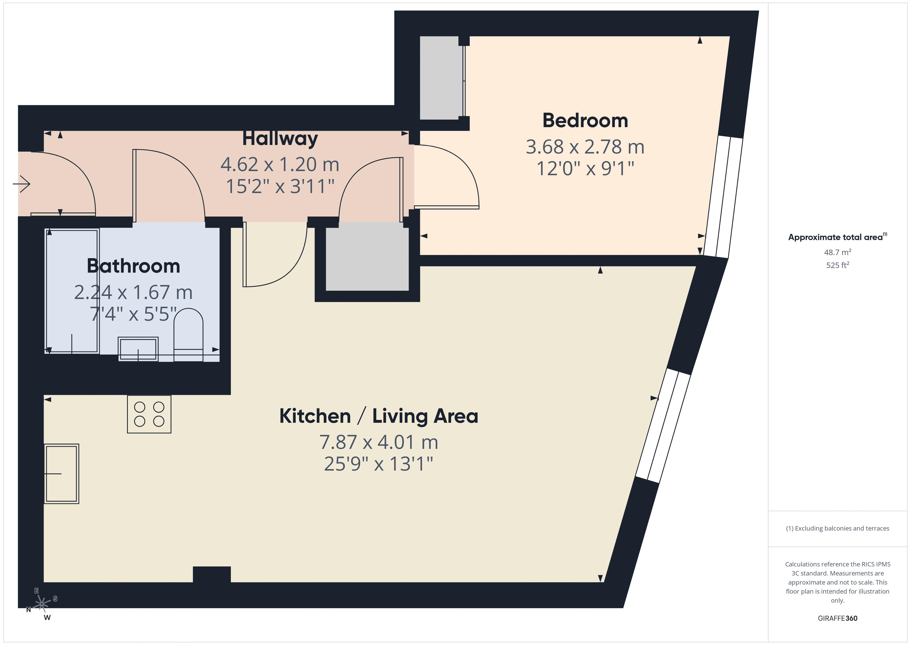 Apartment 1,, Marina Point West, Dock Head Road, Chatham floorplan