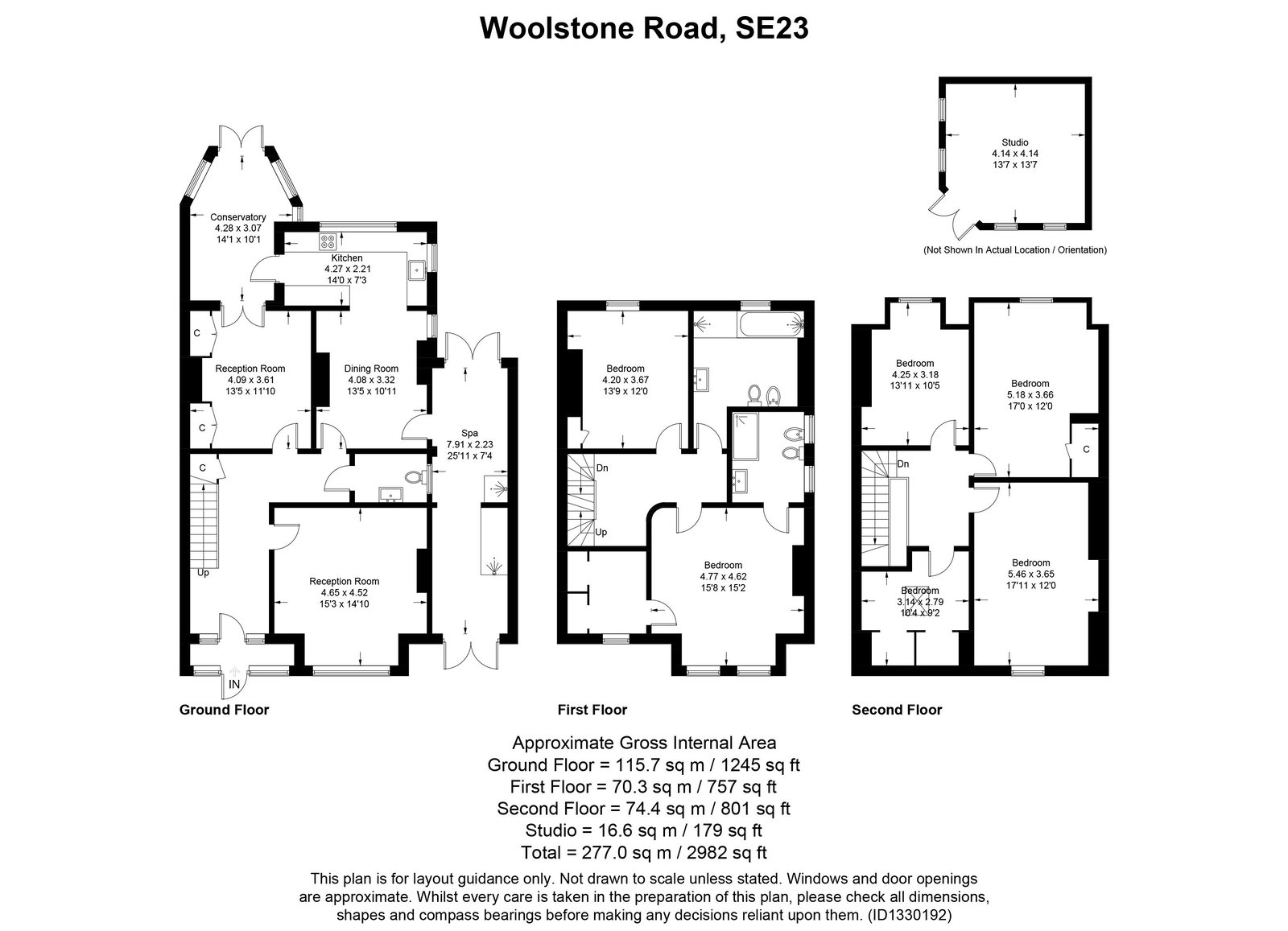 8, Woolstone Road, London floorplan