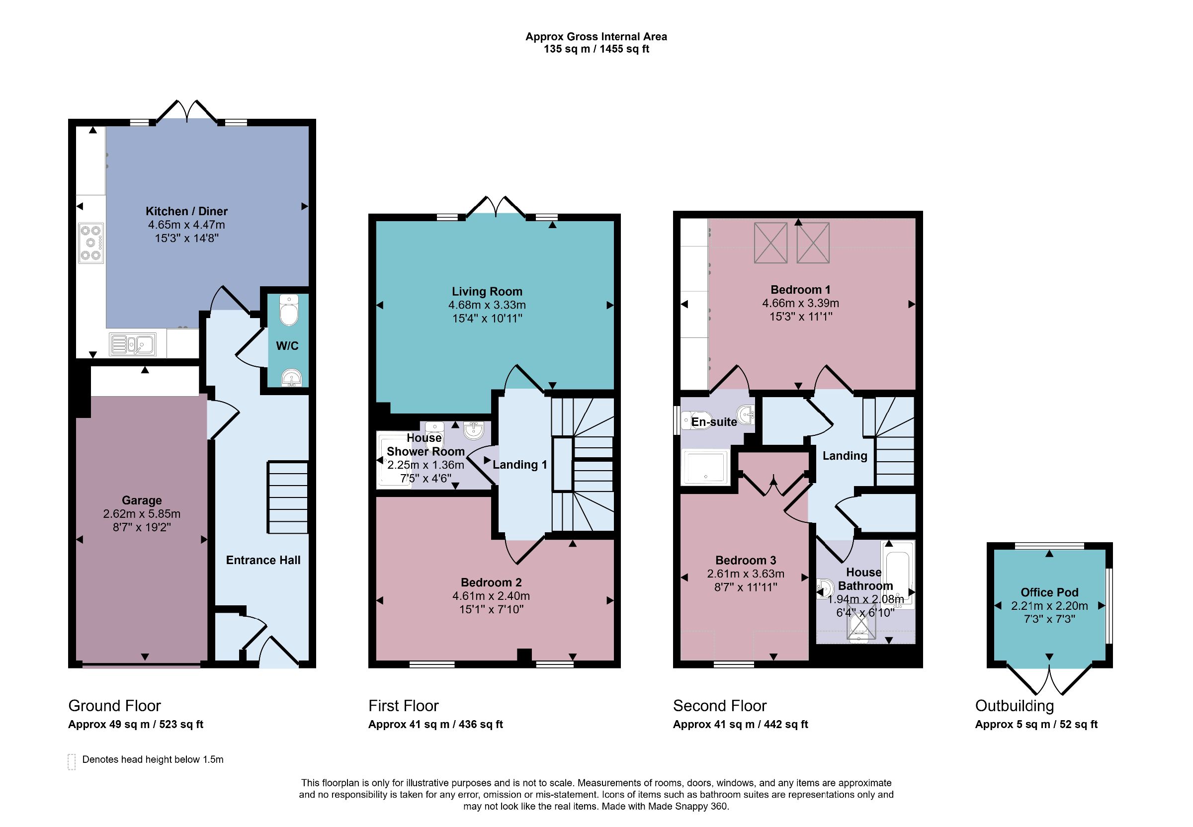 1 Larch Close, Knaresborough floorplan