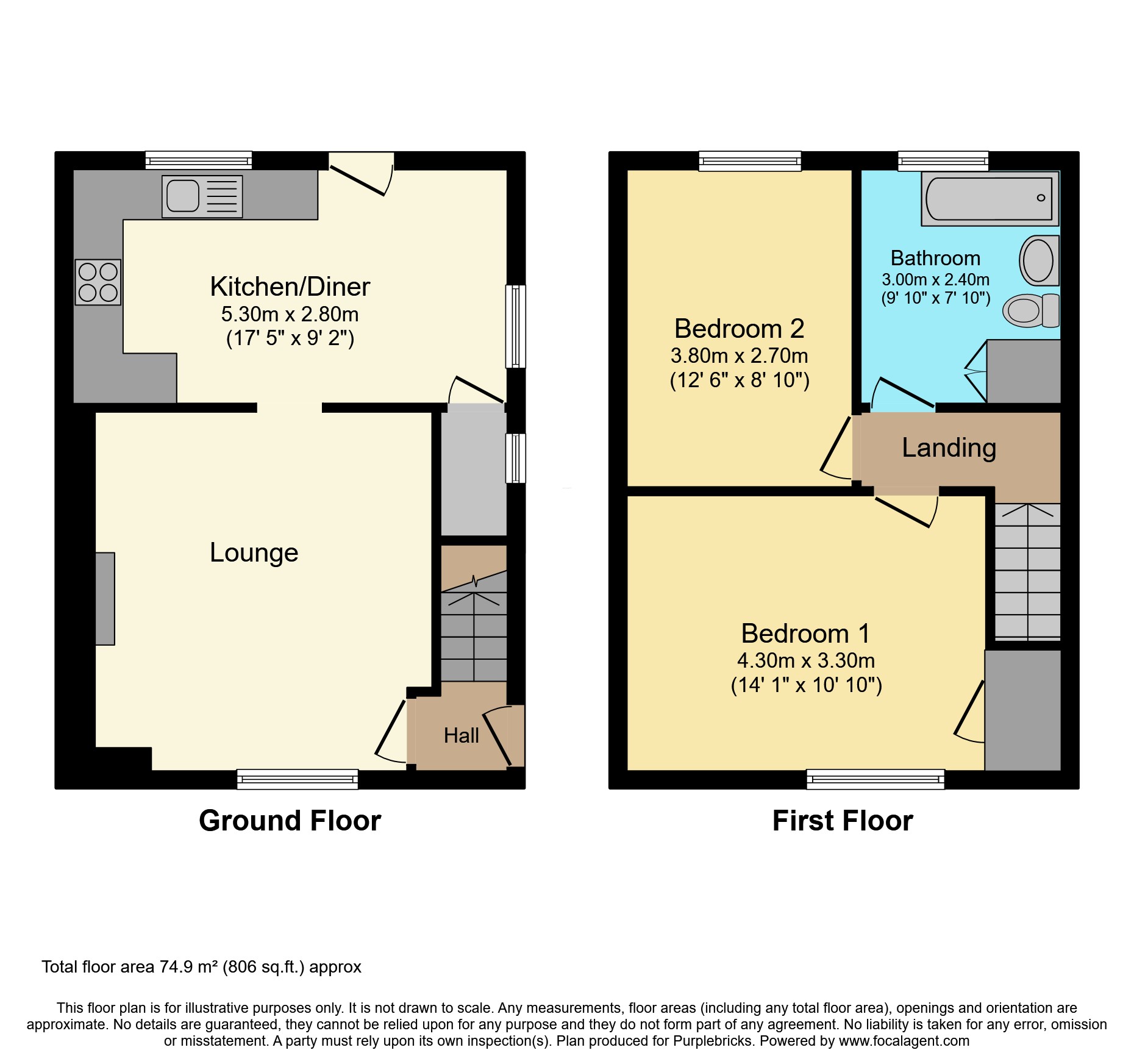12, Herries Place, Sheffield floorplan