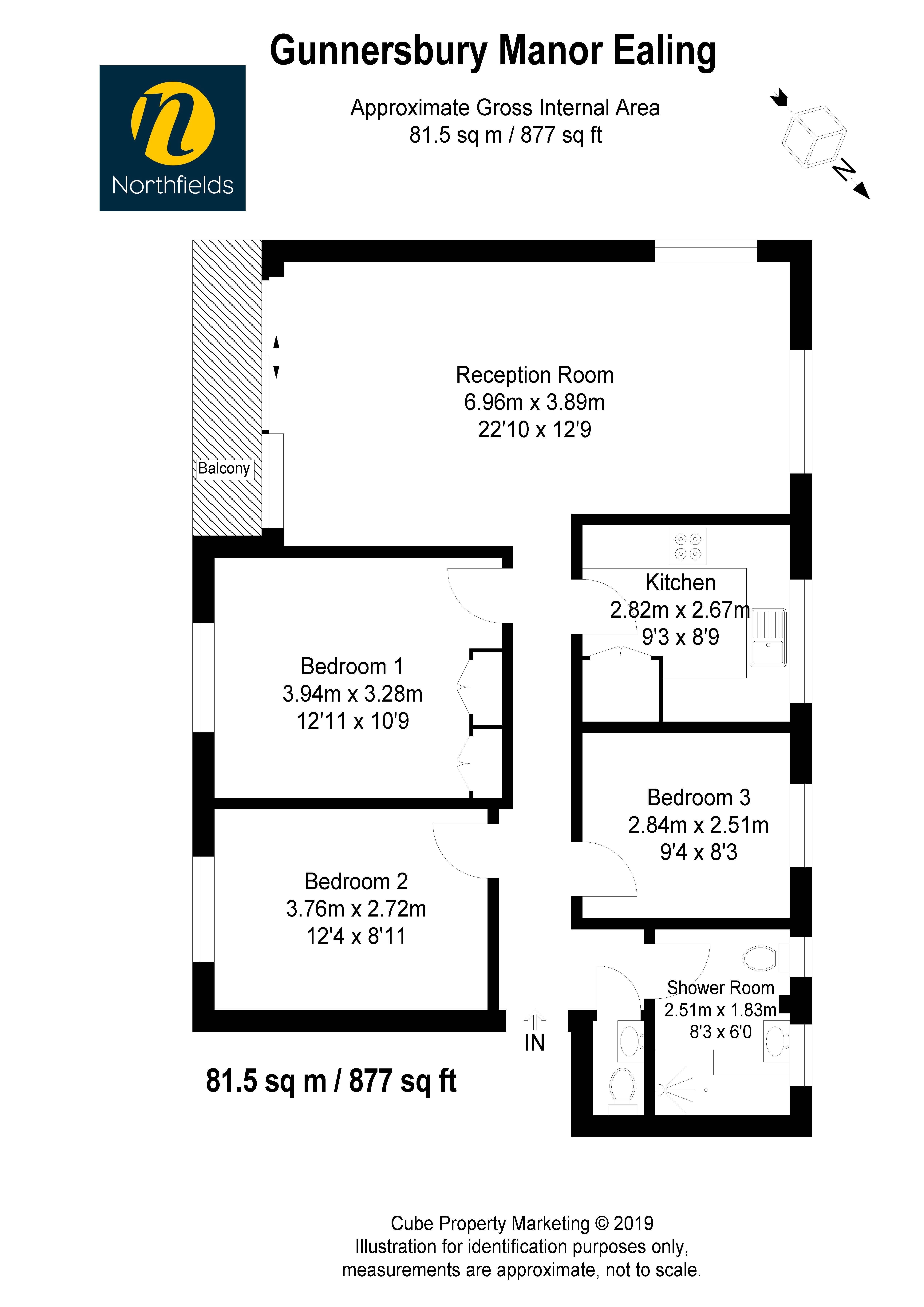 3 Bedrooms Flat for sale in Elm Avenue, London W5