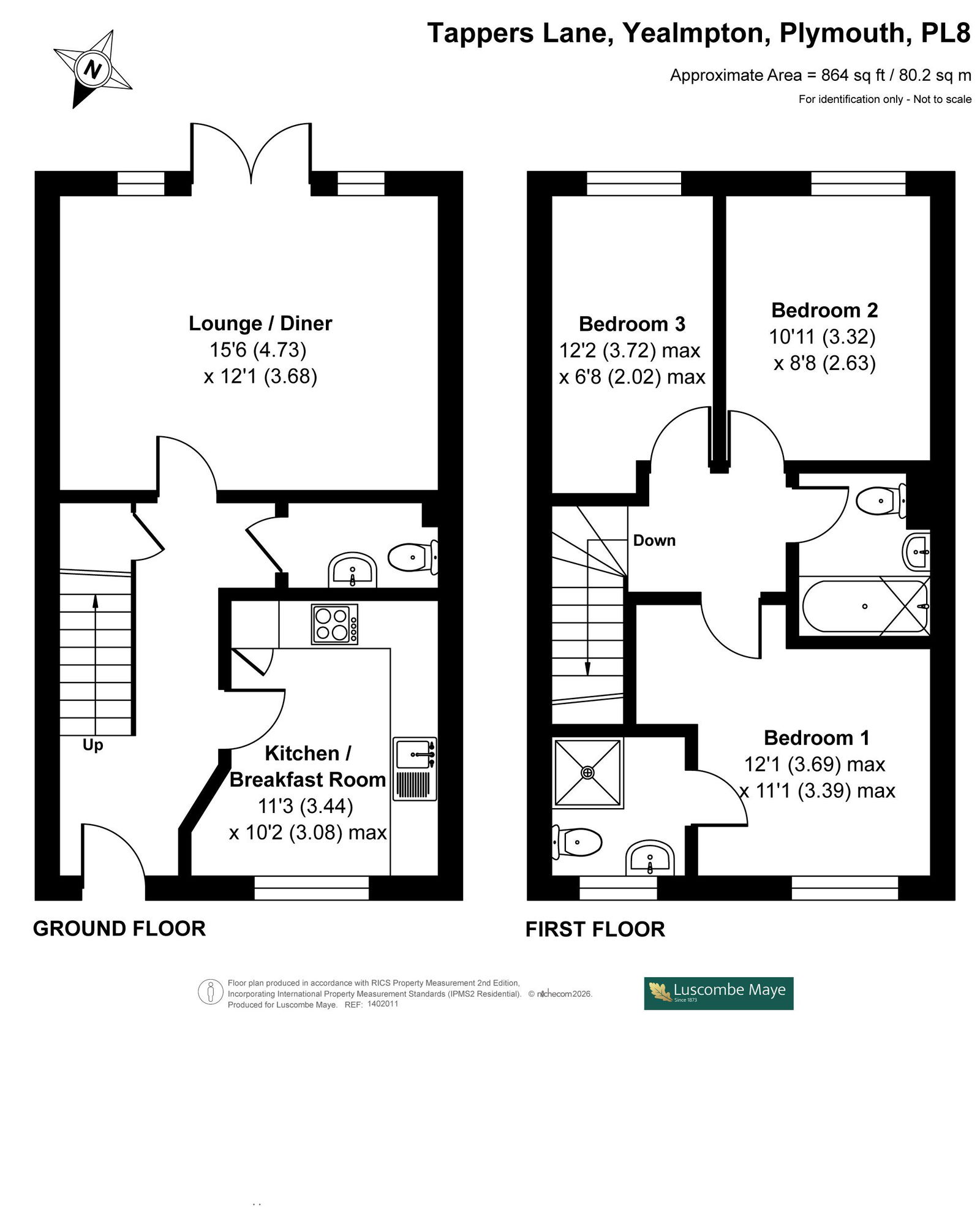42, Tappers Lane, Plymouth floorplan