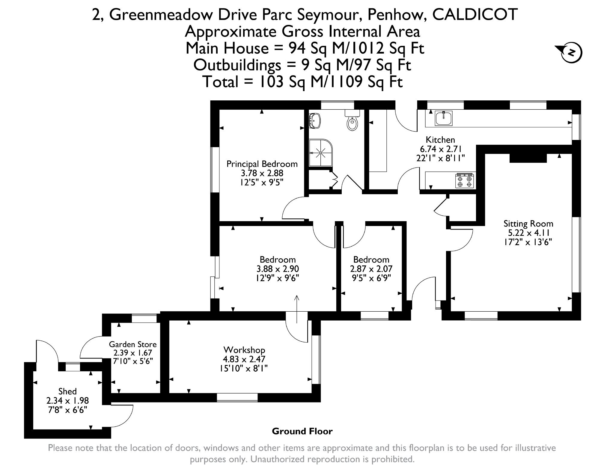 2, Greenmeadow Drive, Penhow floorplan