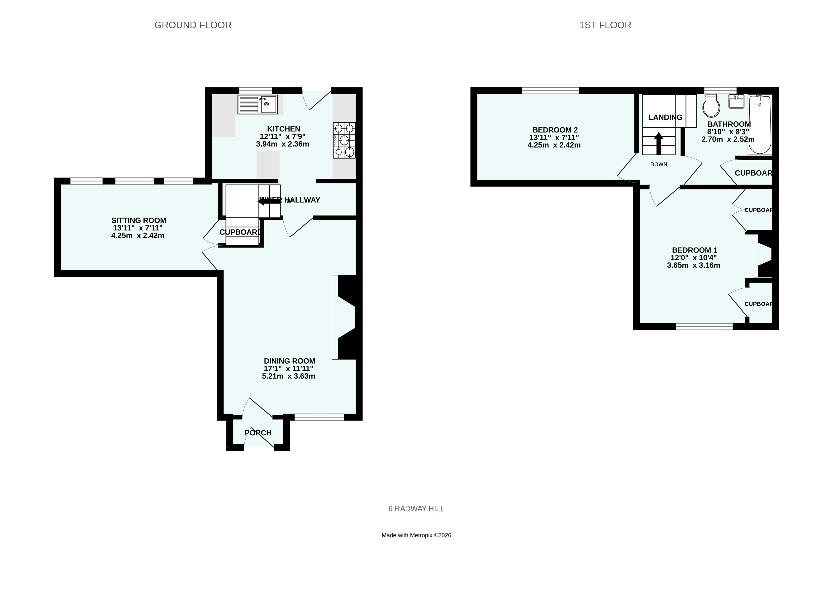 Radway Hill, Teignmouth floorplan