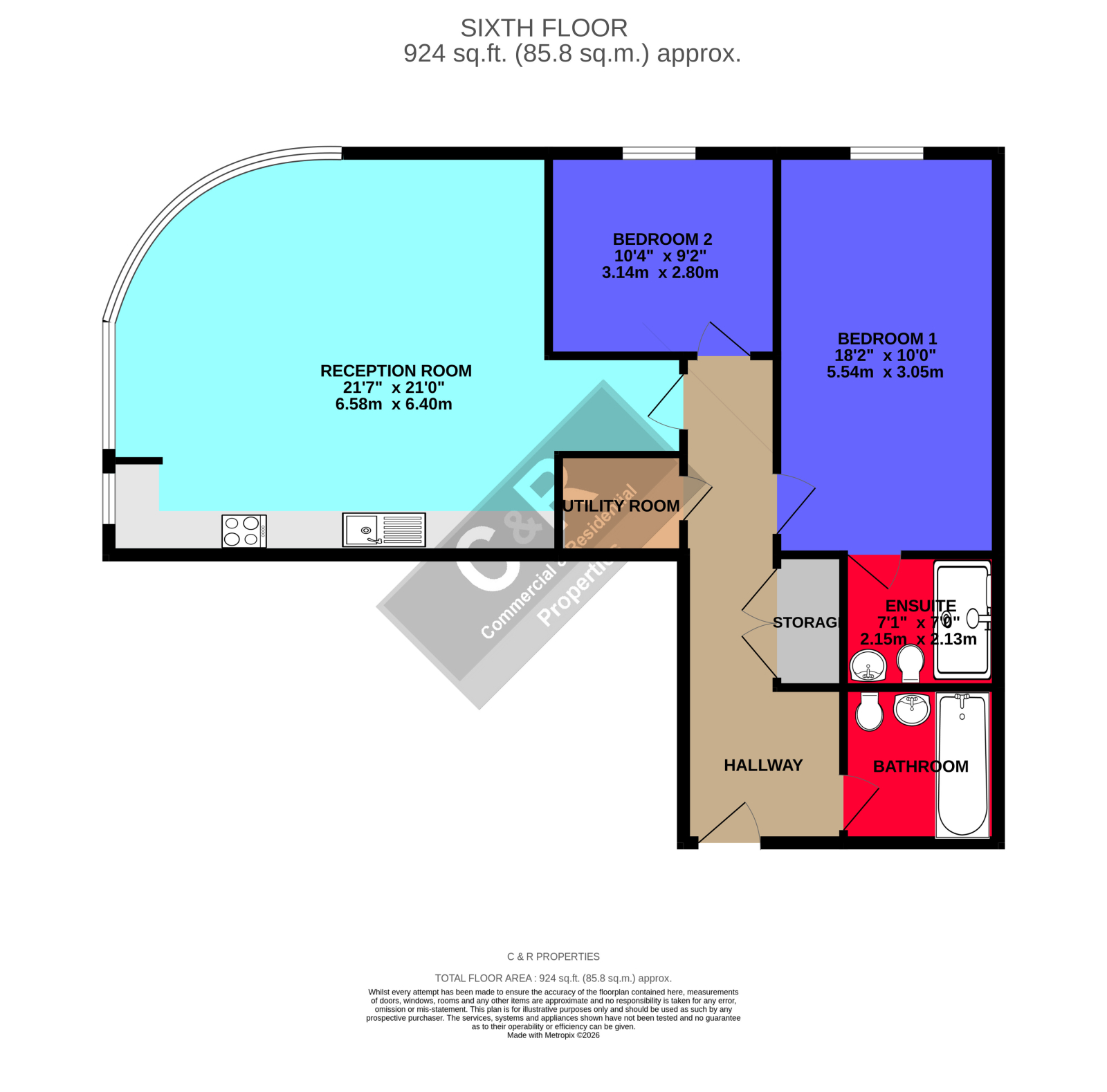Apartment 42 Mercury Building, 15, Aytoun Street, MANCHESTER floorplan