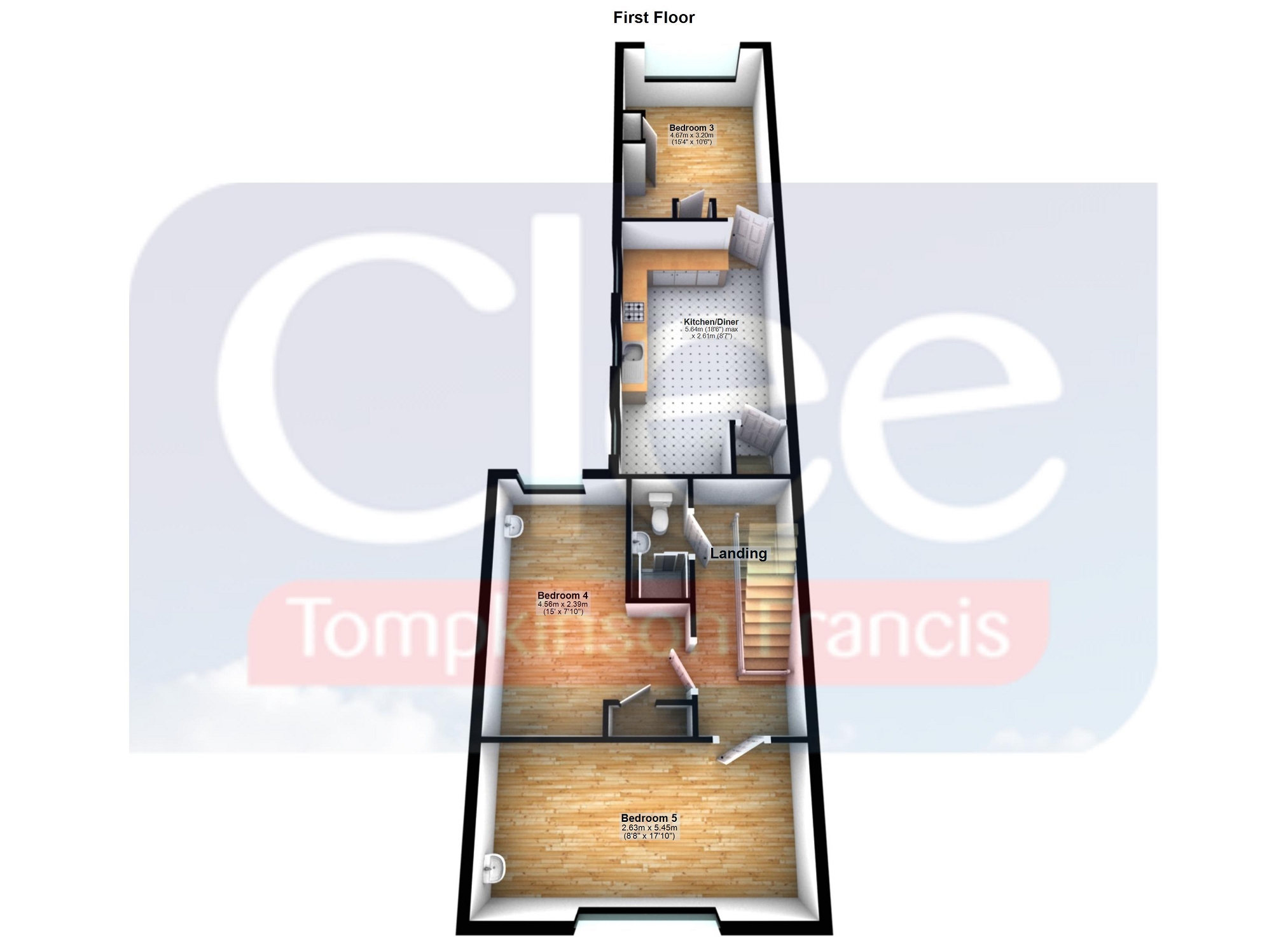 61, Glanmor Road, Swansea floorplan