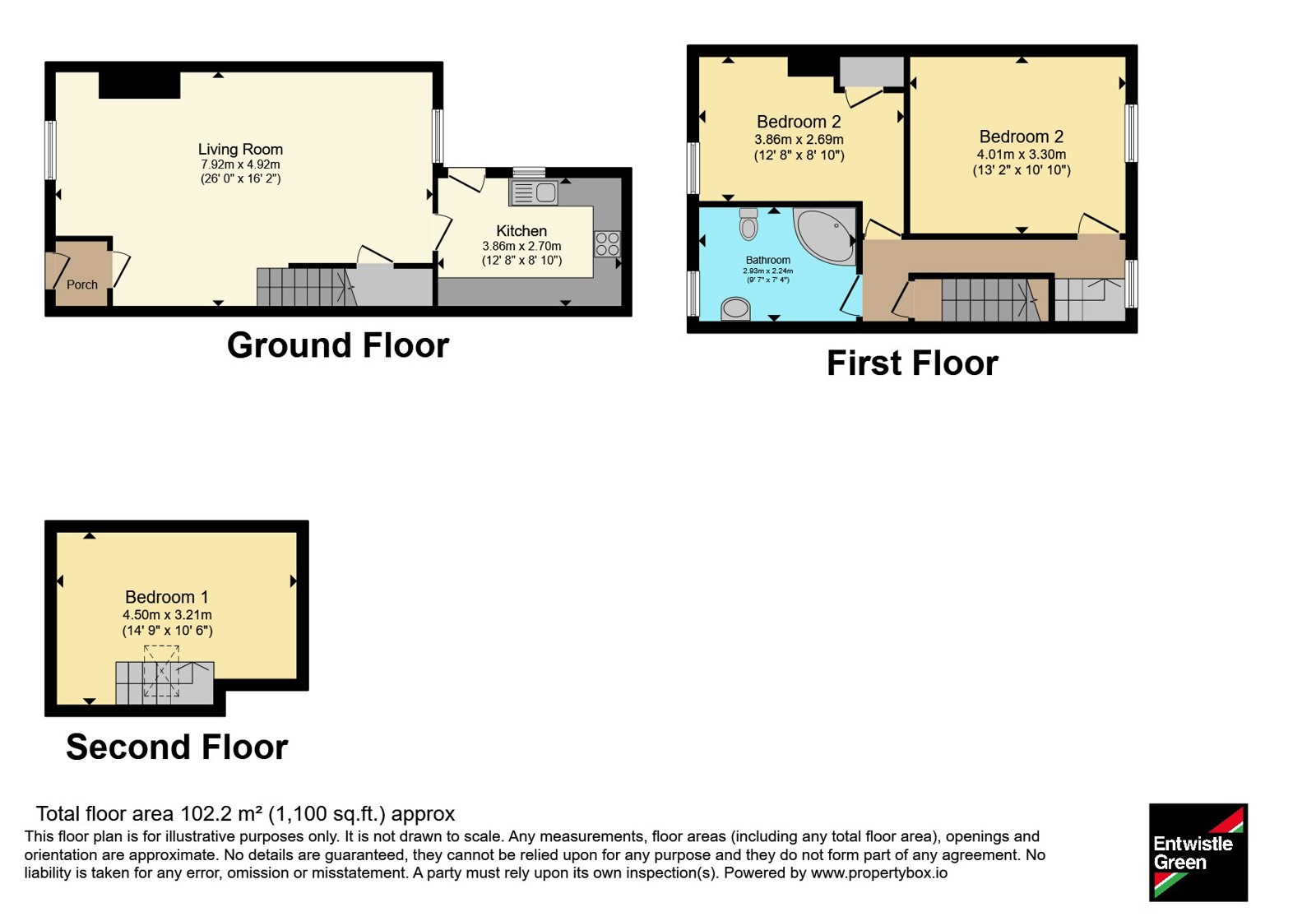 Skipton Road, Colne floorplan
