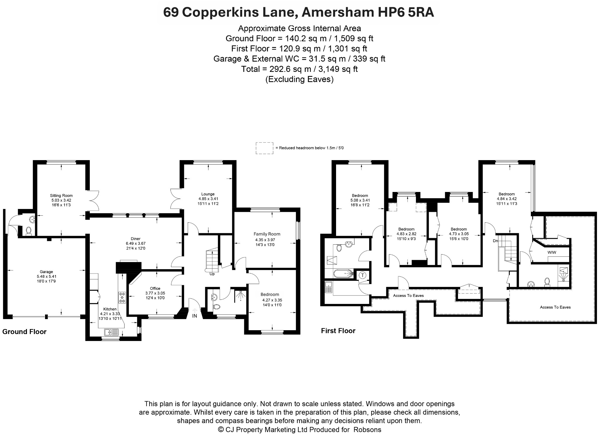 69 Copperkins Lane, Amersham floorplan