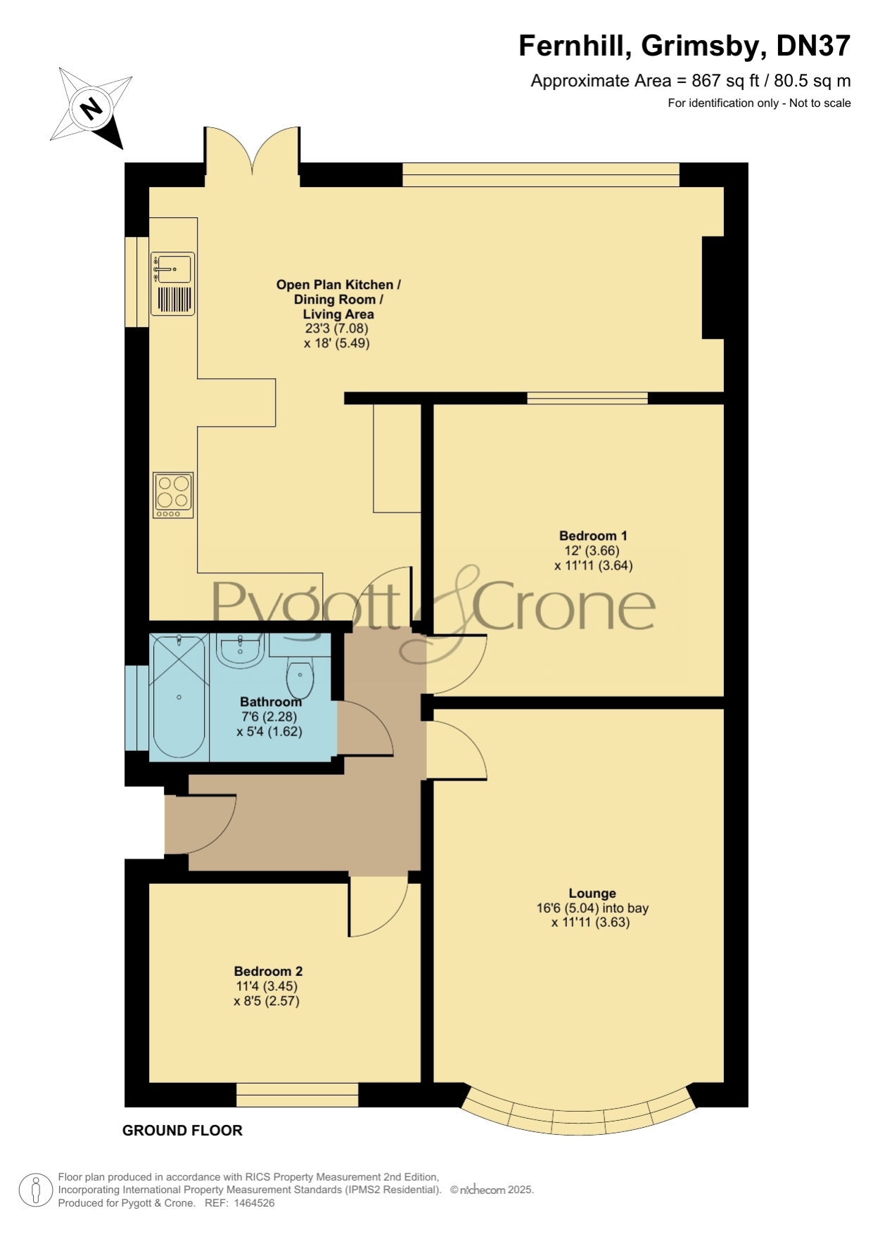 4, Fernhill, Grimsby floorplan
