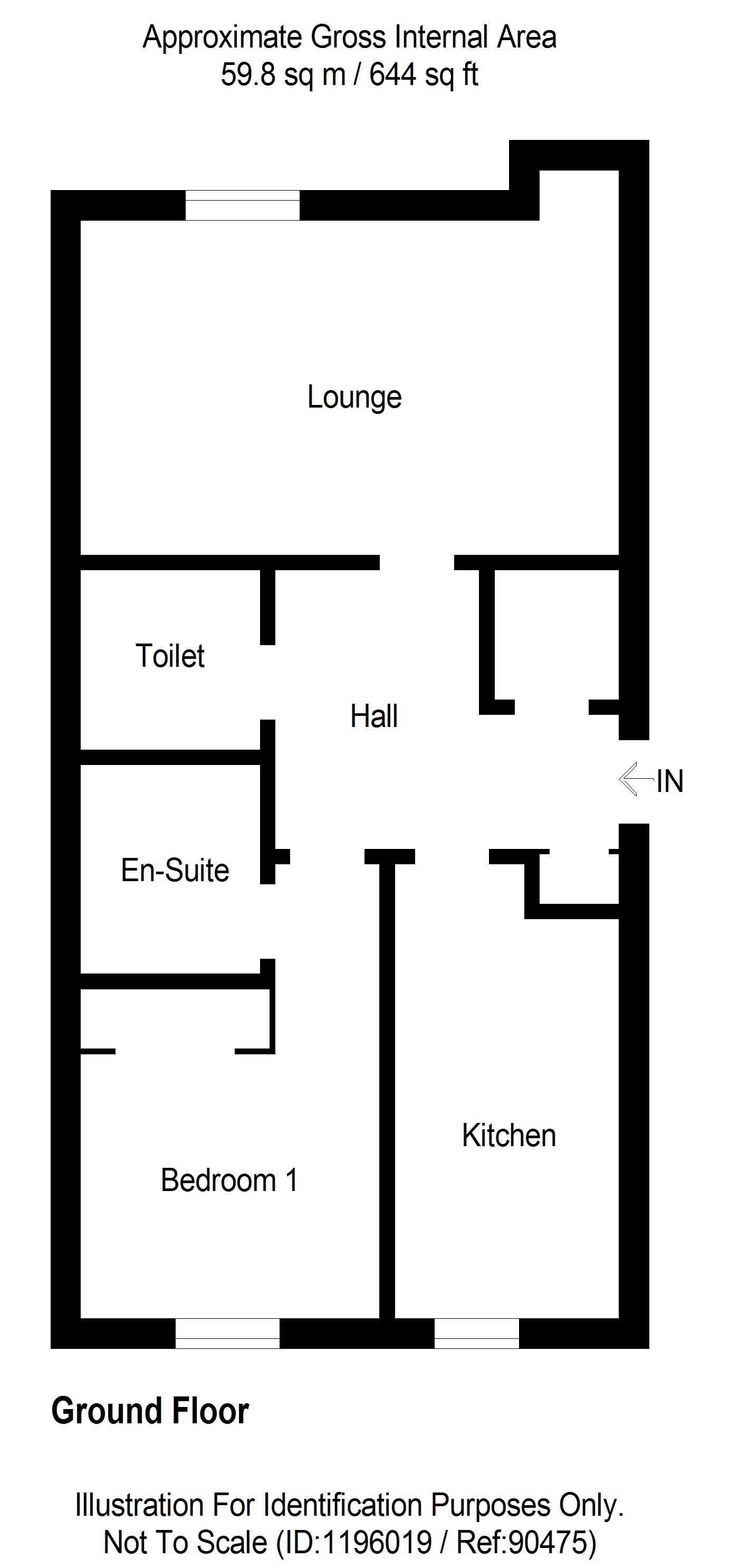 41, Old Brewery Lane, Alloa floorplan