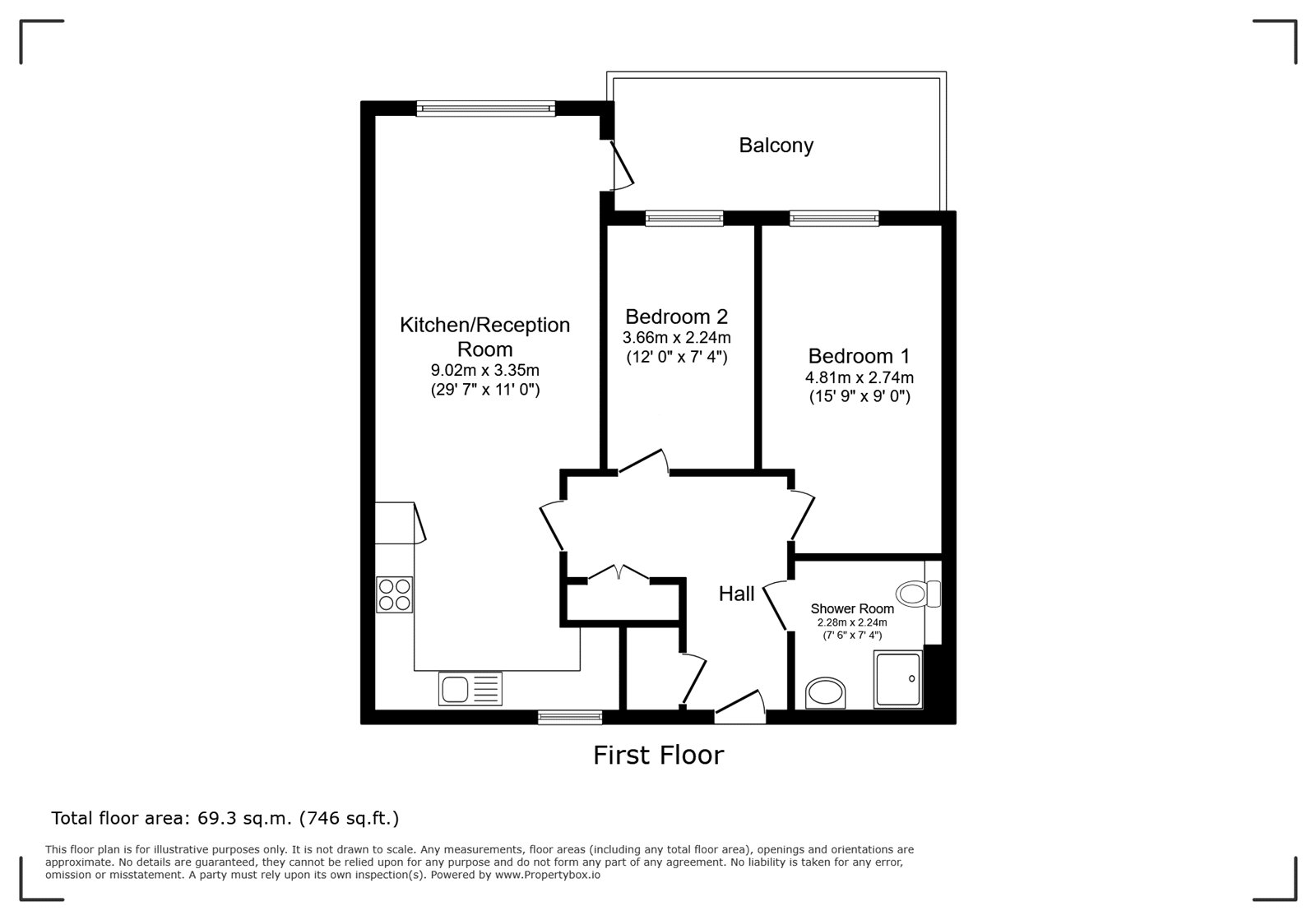 63 Clement House,, Johnstone Close, Berkshire floorplan