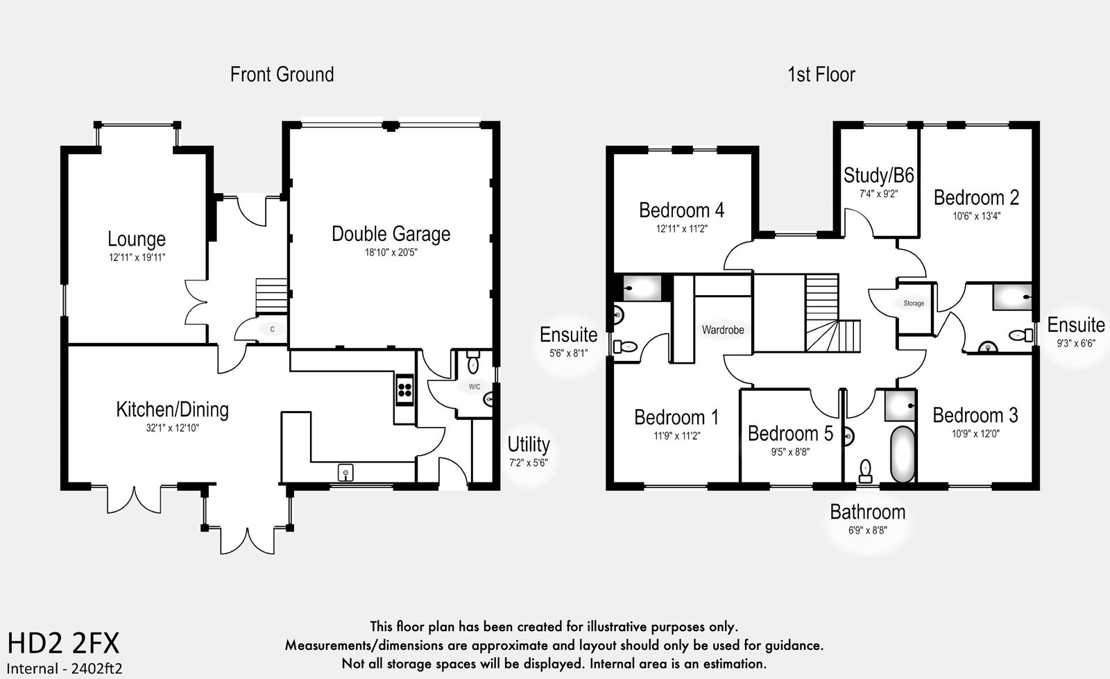 4, Oaklands Crescent, Huddersfield floorplan